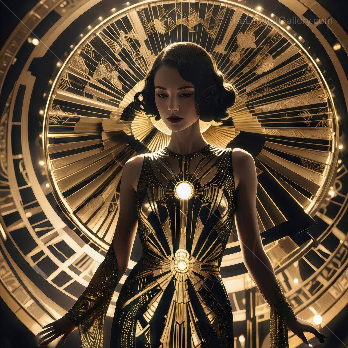 Radiant elegance of the roaring twenties captured in a dazzling art deco celebration