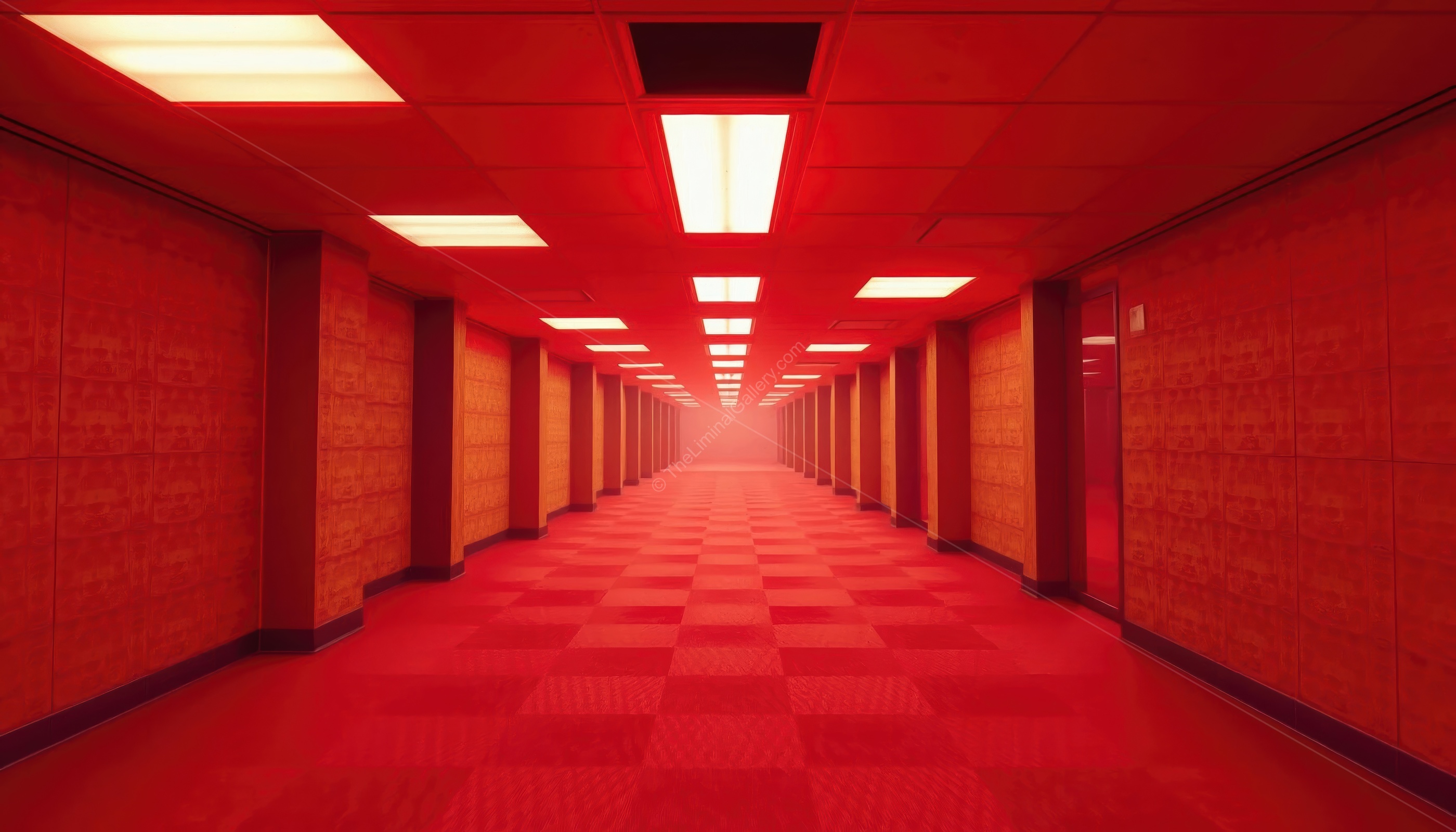 A sense of danger is palpable within the unsettling red glow of Level 0.