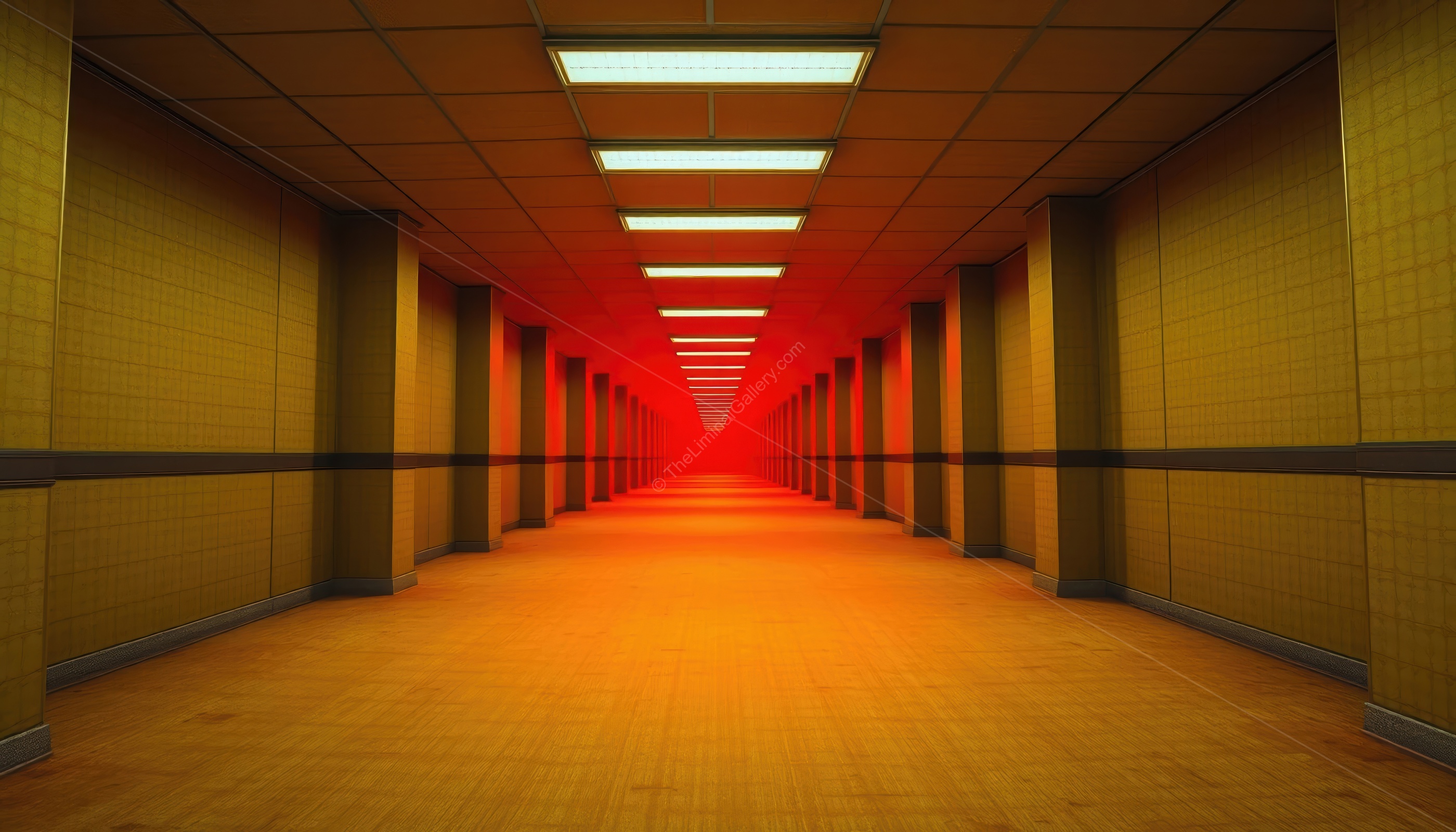 The red rooms create an altered and terrifying version of the familiar setting of Level 0.