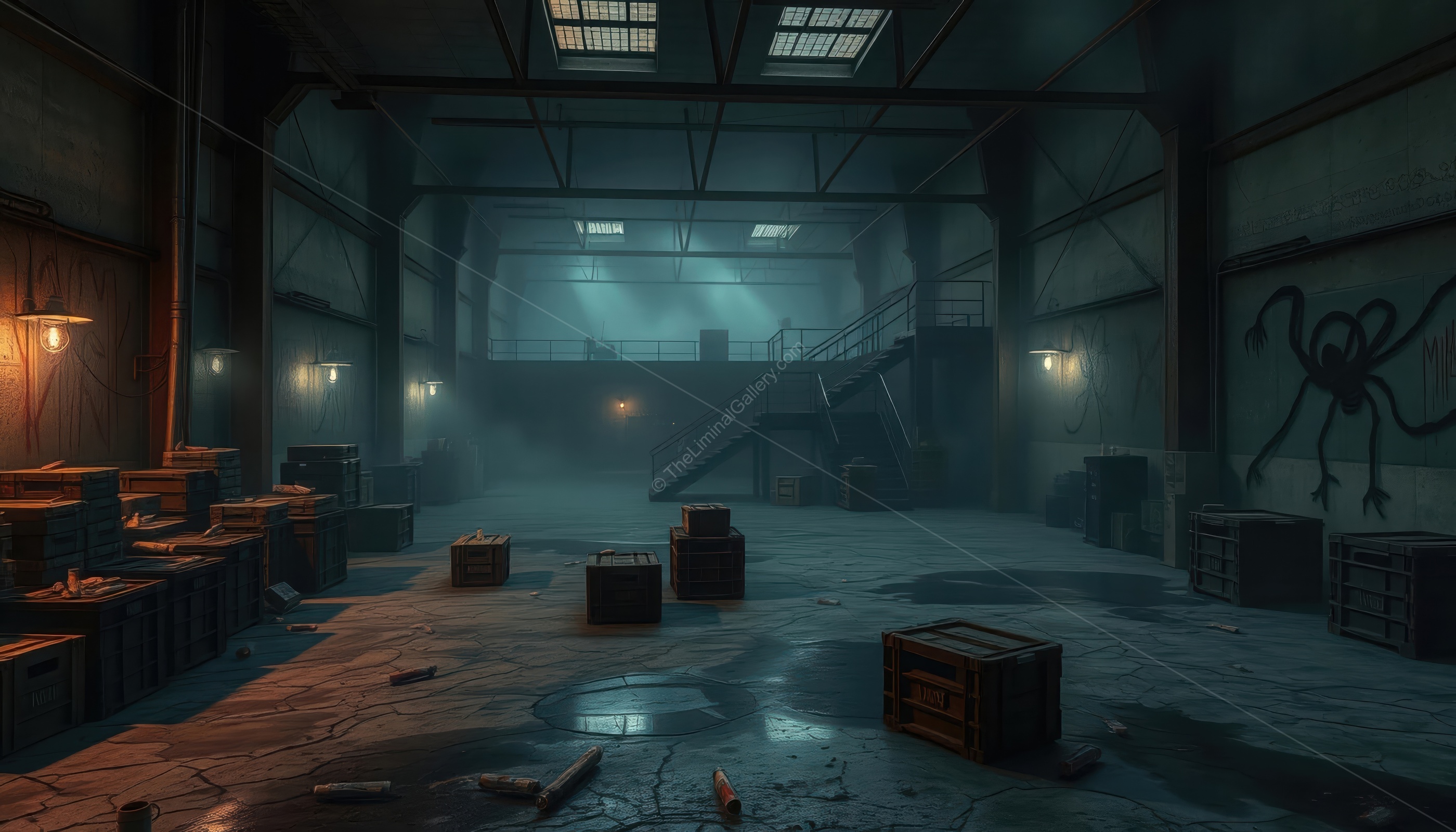 The sparse furnishings and disrepair emphasize the isolation of Level 1, the Habitable Zone.