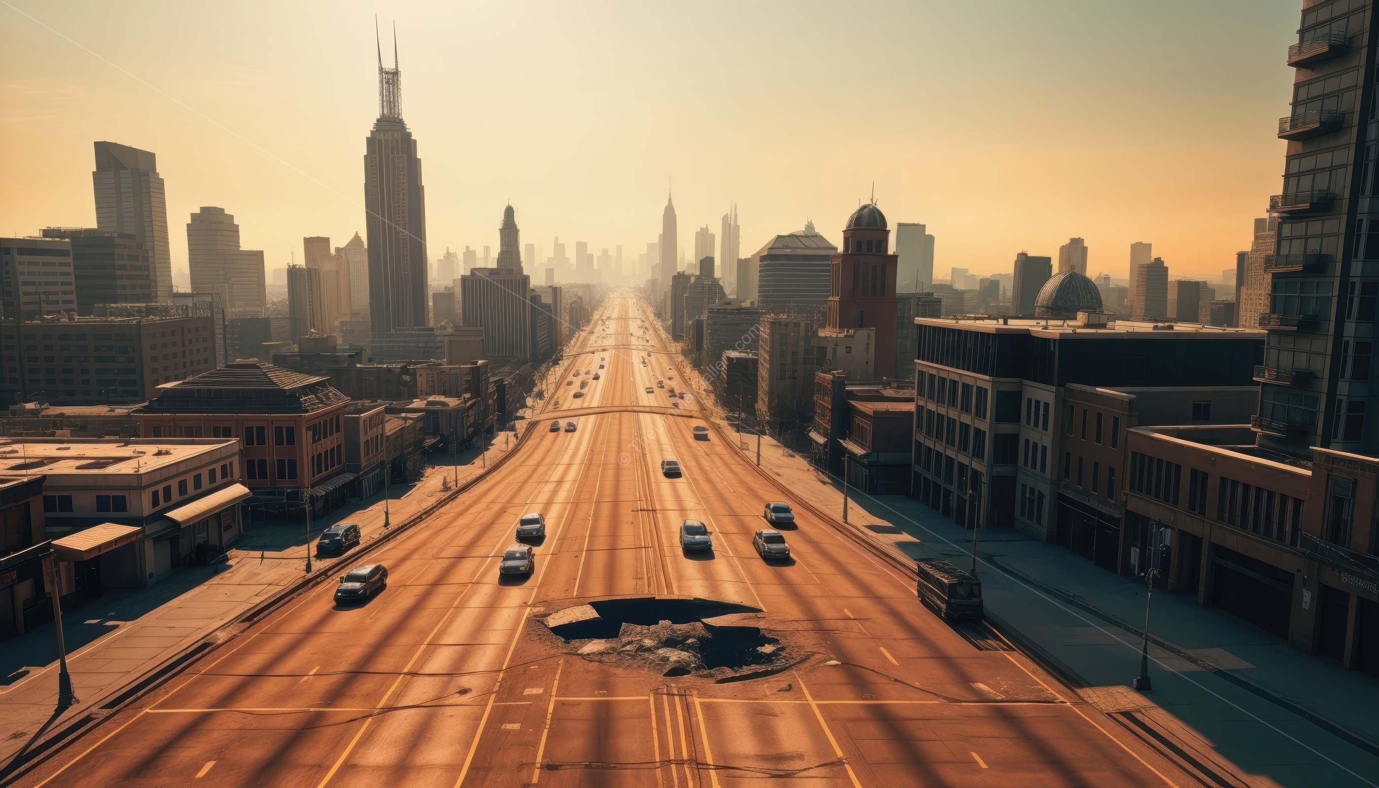 The city's vastness is a testament to the impossible, adding to the sense of being lost.