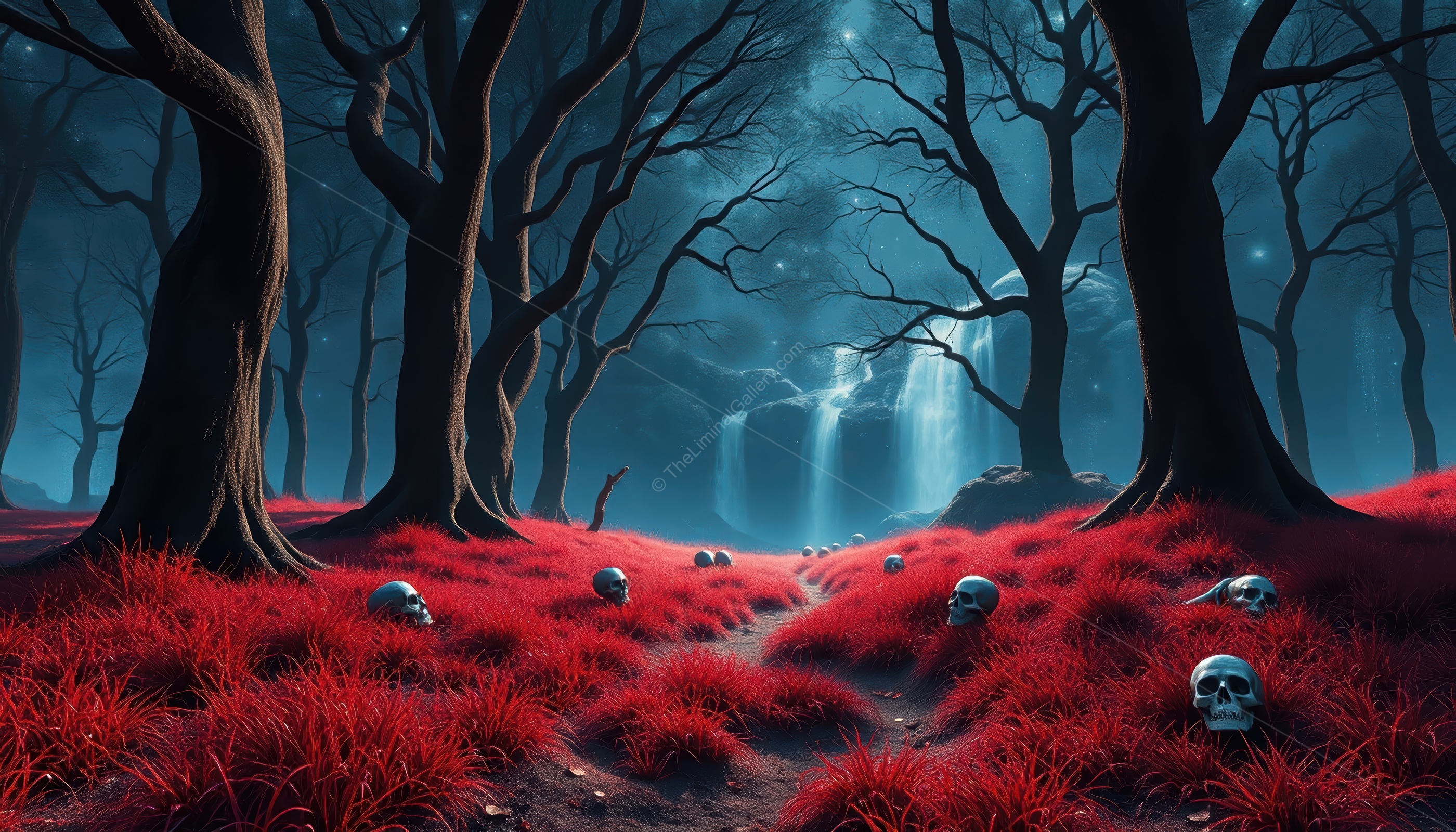 A tropical liminal utopia in Level 14, Paradise, blending serenity with an uncanny, dreamlike atmosphere.