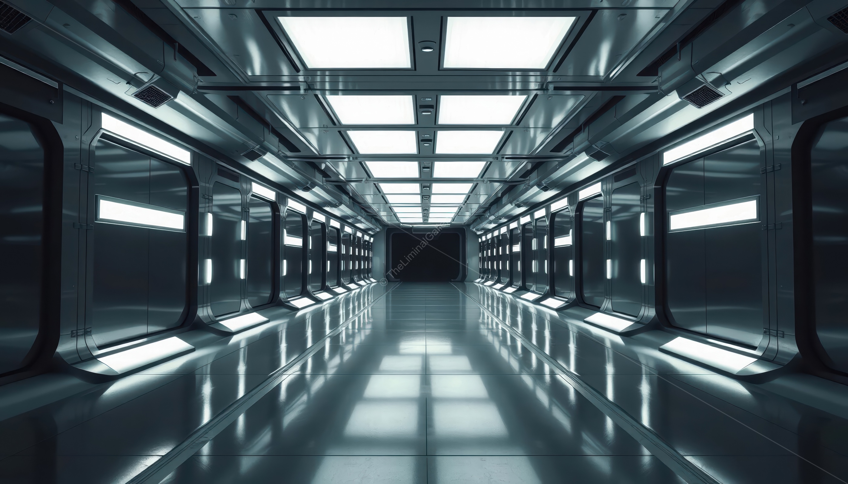 The sterile design of Level 15 emphasizes the lack of warmth and the feeling of isolation.