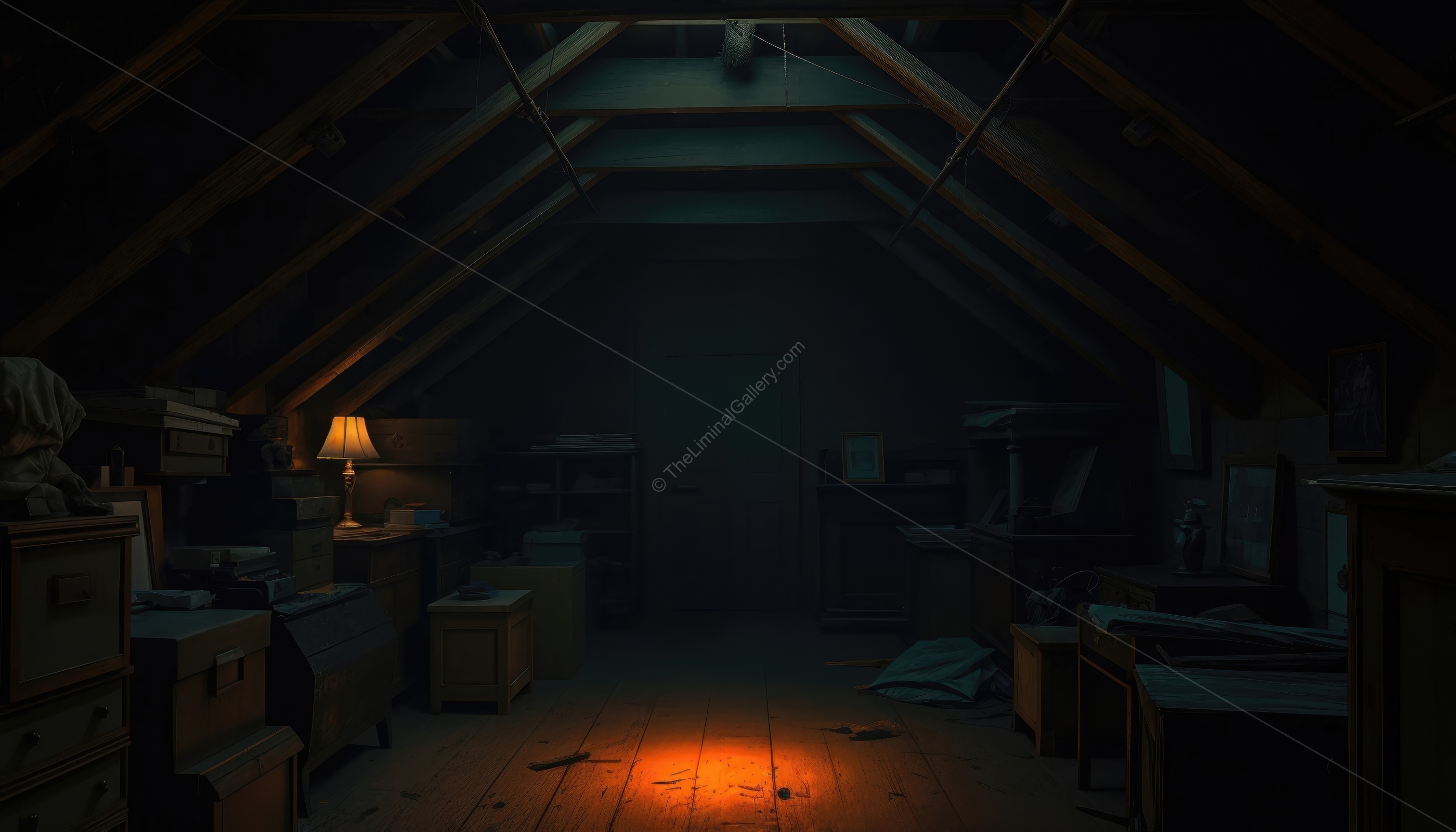 The creaking floorboards and dim lighting of Level 19 create a claustrophobic atmosphere.