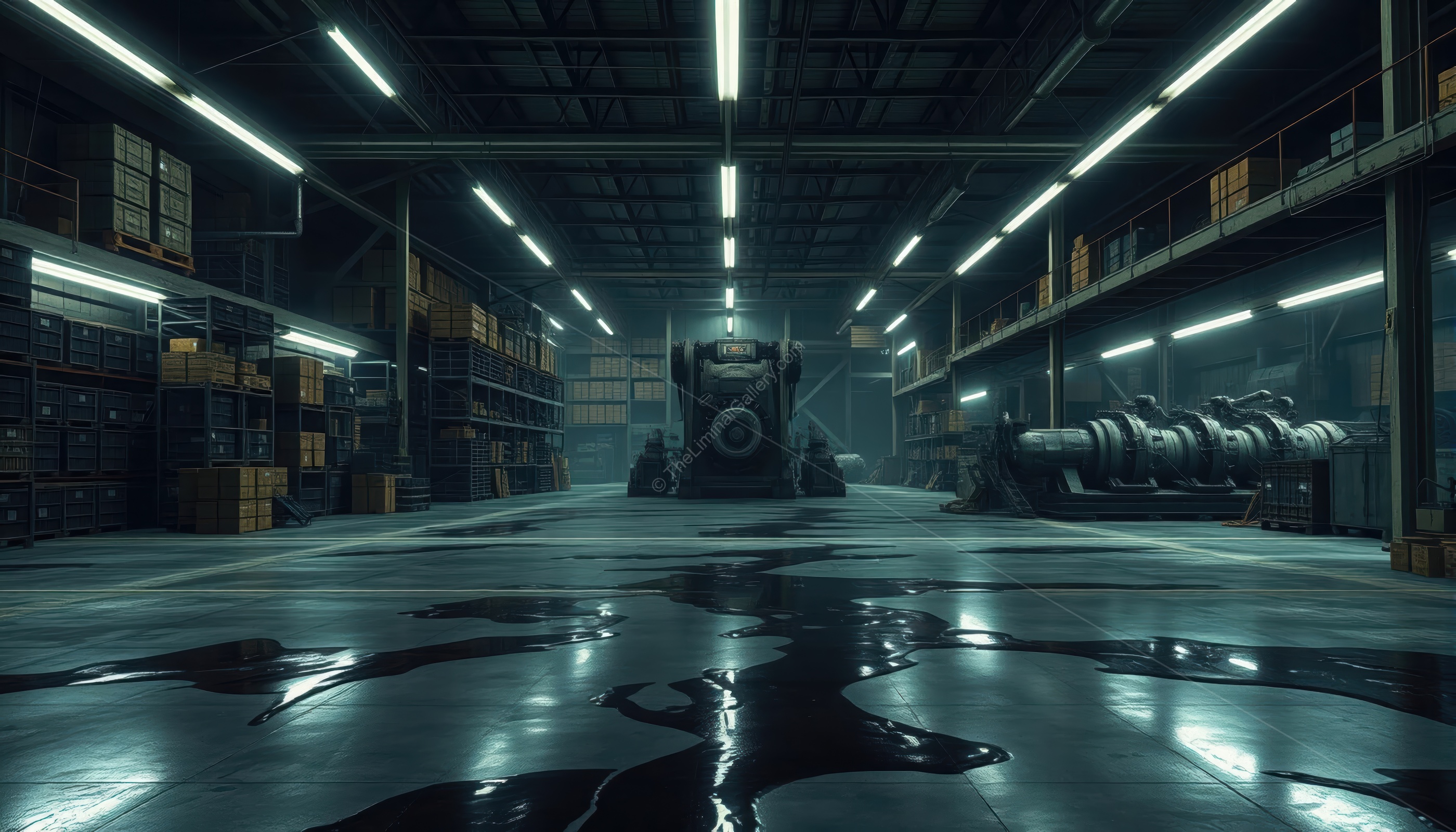 The cold air and dim lighting of Level 20 create an atmosphere of dread and isolation.
