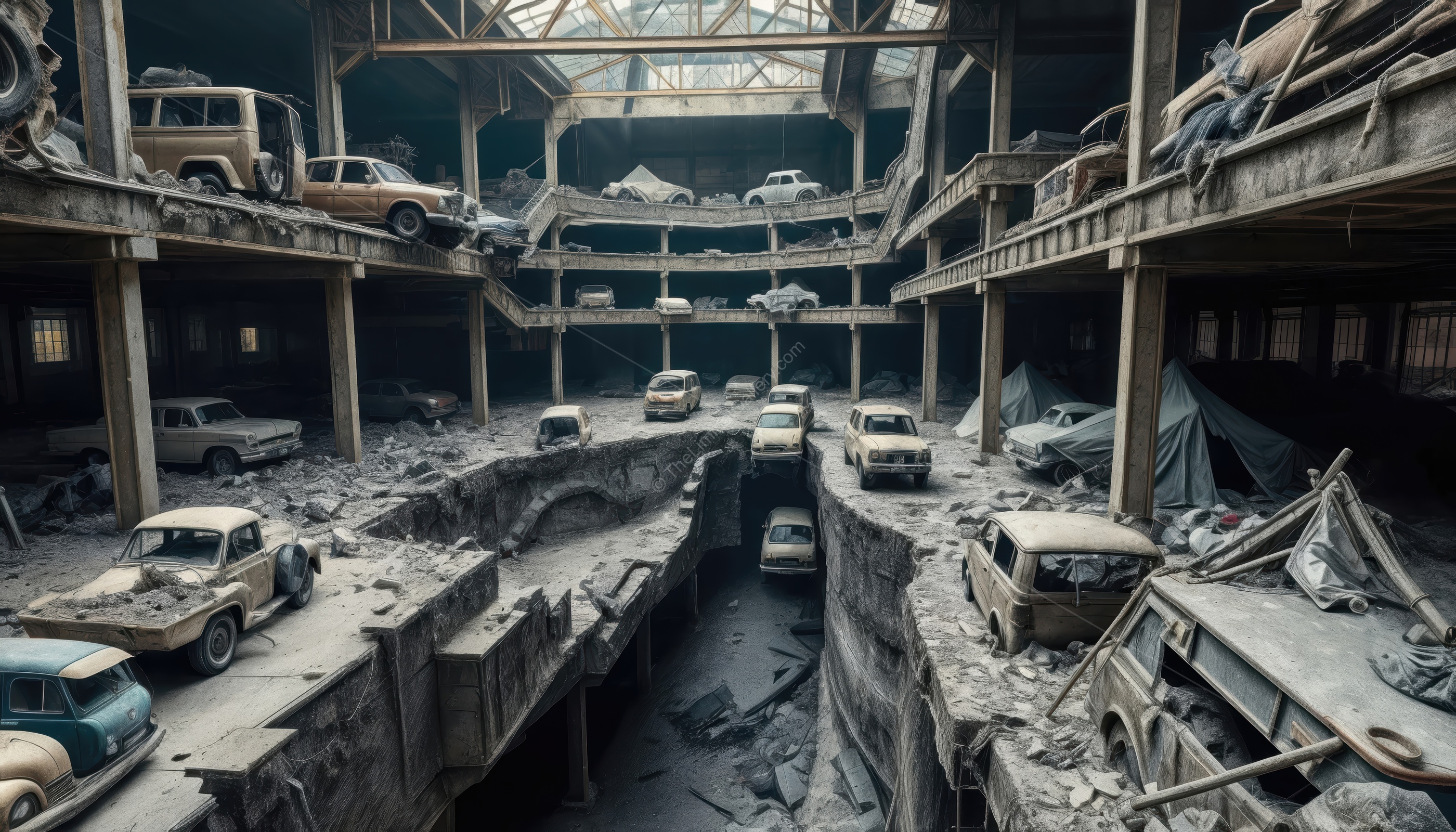 The desolation of Level 22 evokes an eerie beauty and a sense of isolation.