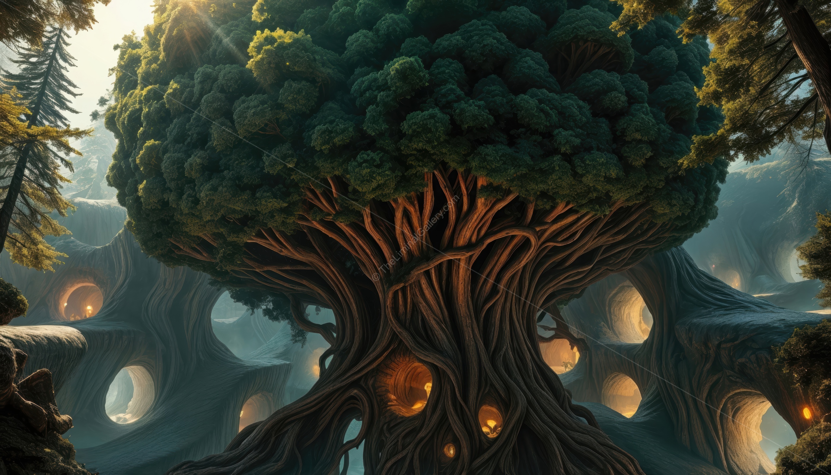 The unnatural forms and organic structures of Level 23 create a feeling of unease.