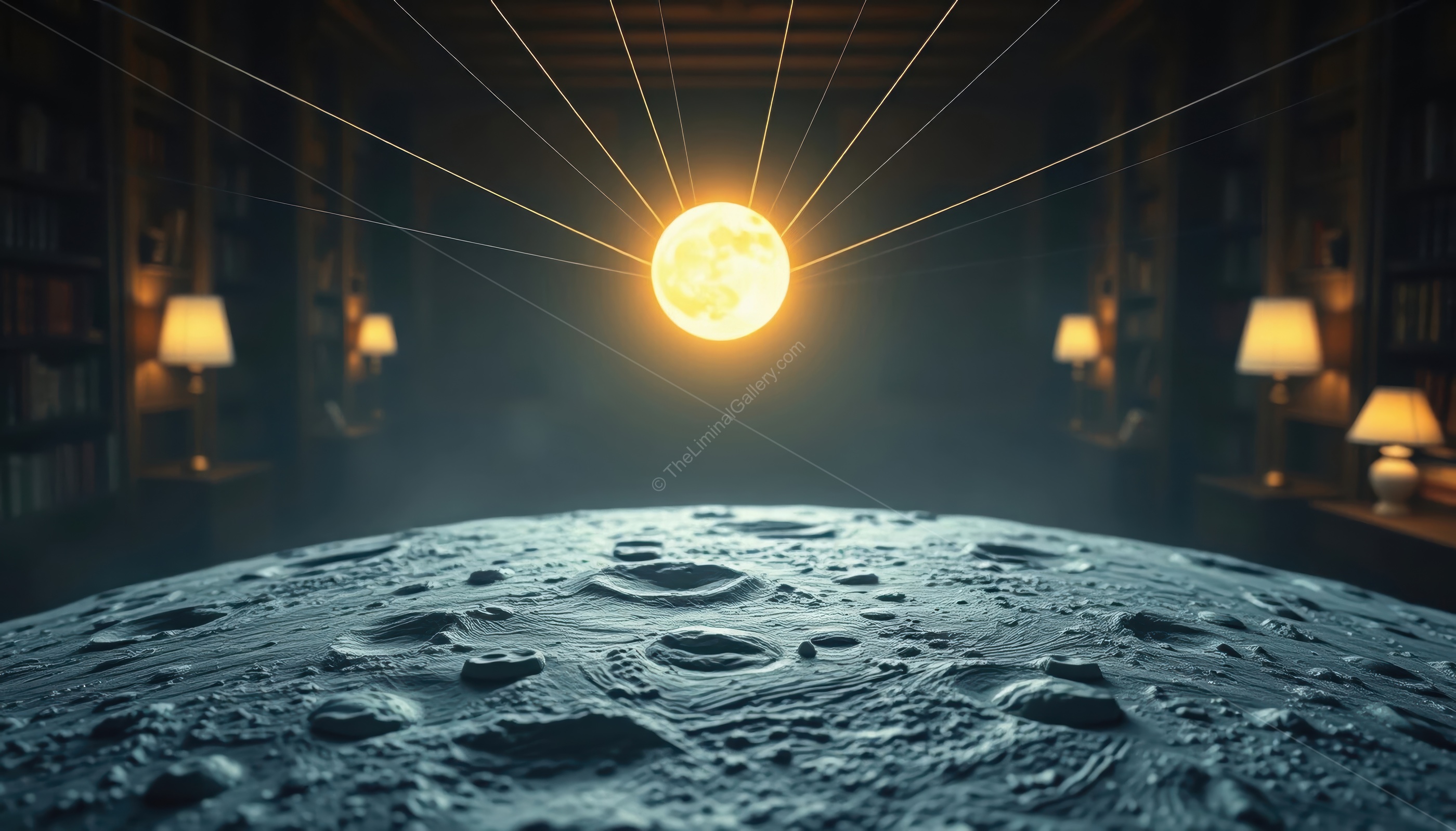 The stark beauty of the moon is marred by the feeling of utter loneliness.