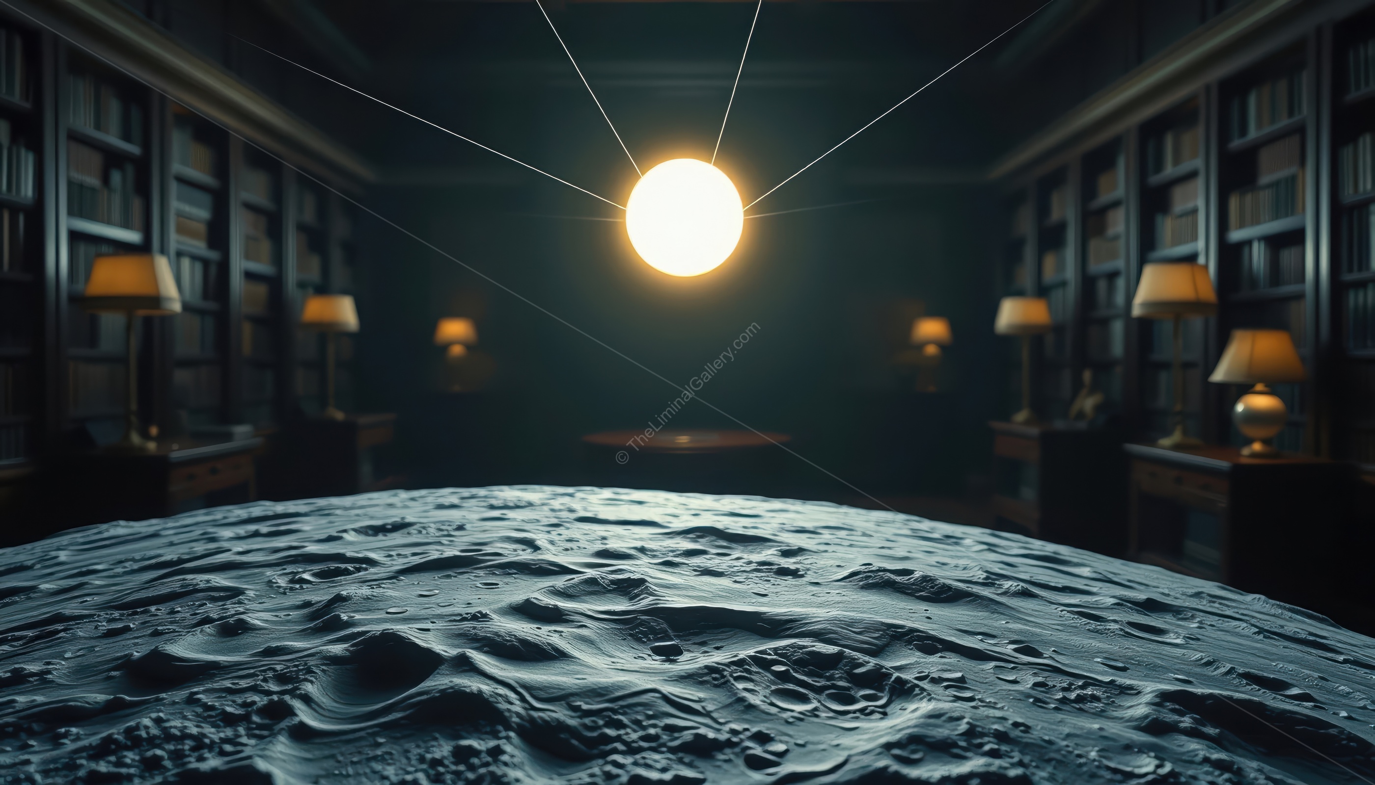 The lunar landscape provides an isolated environment unlike any other in the Backrooms.