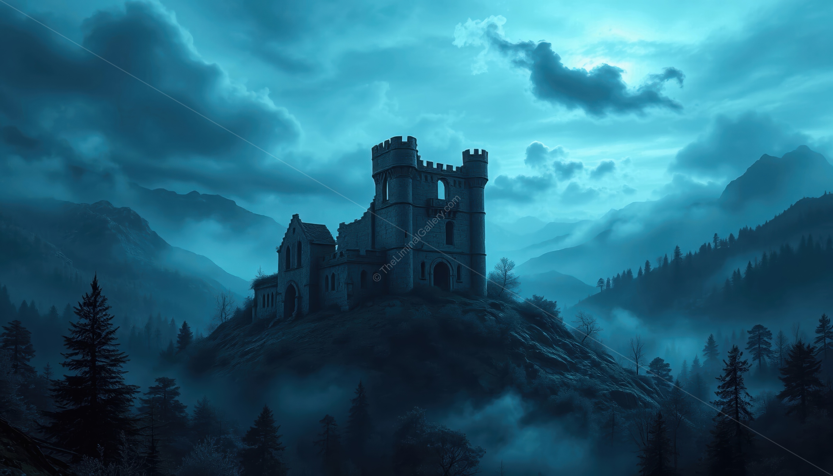 The medieval architecture in Level 28 is juxtaposed with the uncanny feel of the Backrooms.
