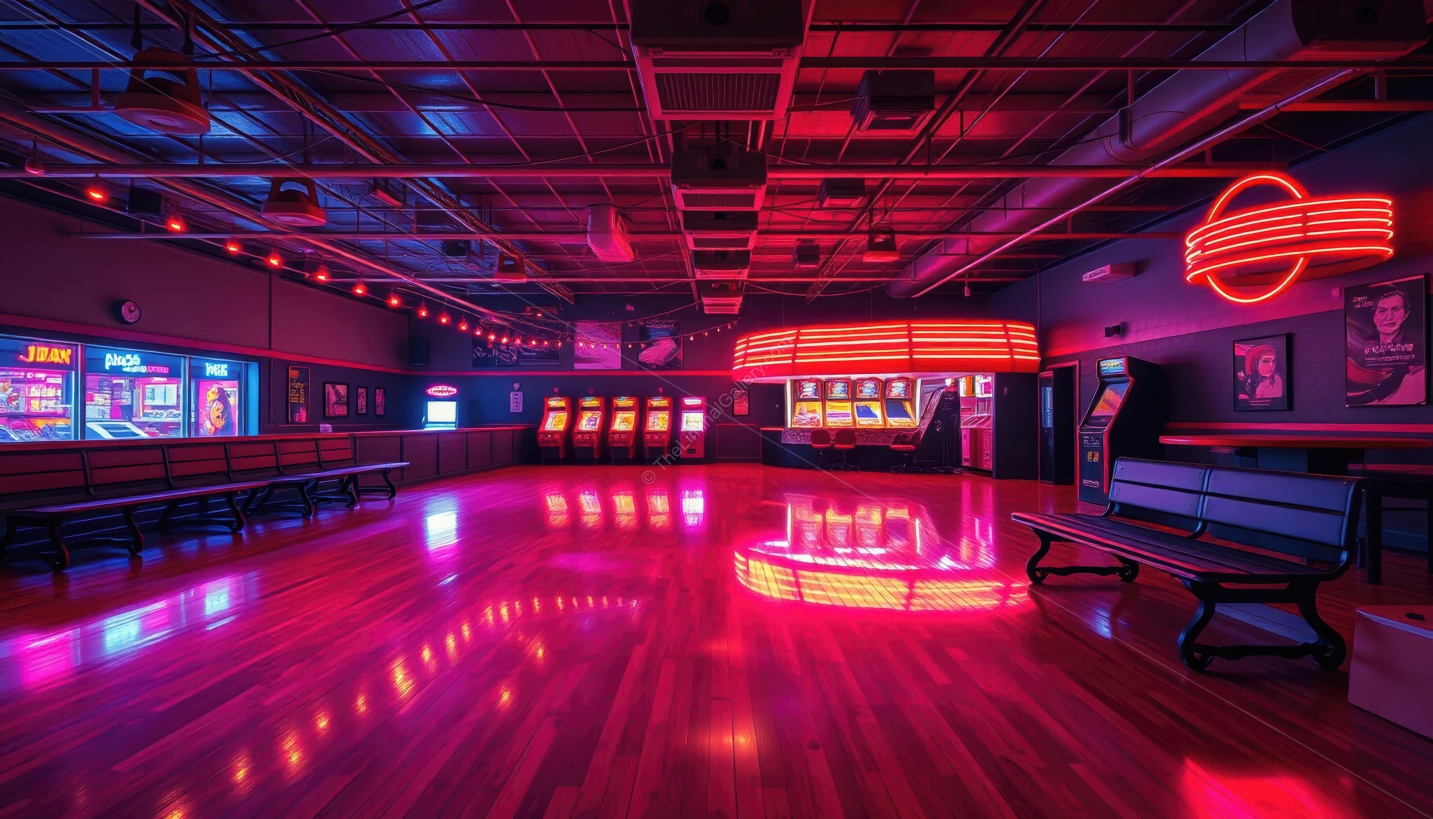 The empty roller rink is a reminder of better times, yet it inspires unease.