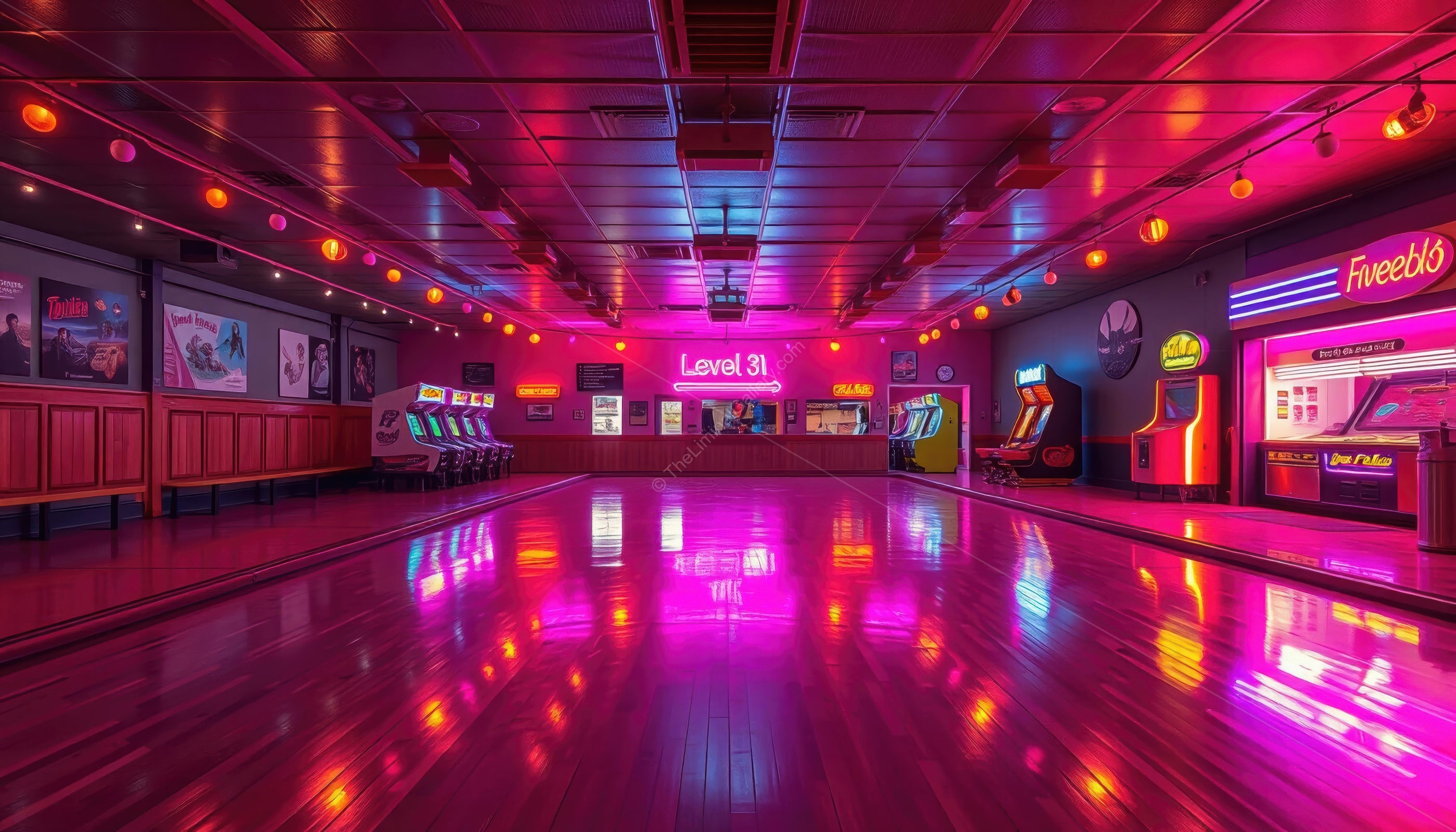The abandoned rink is a reminder of forgotten fun and a sense of the eerie.
