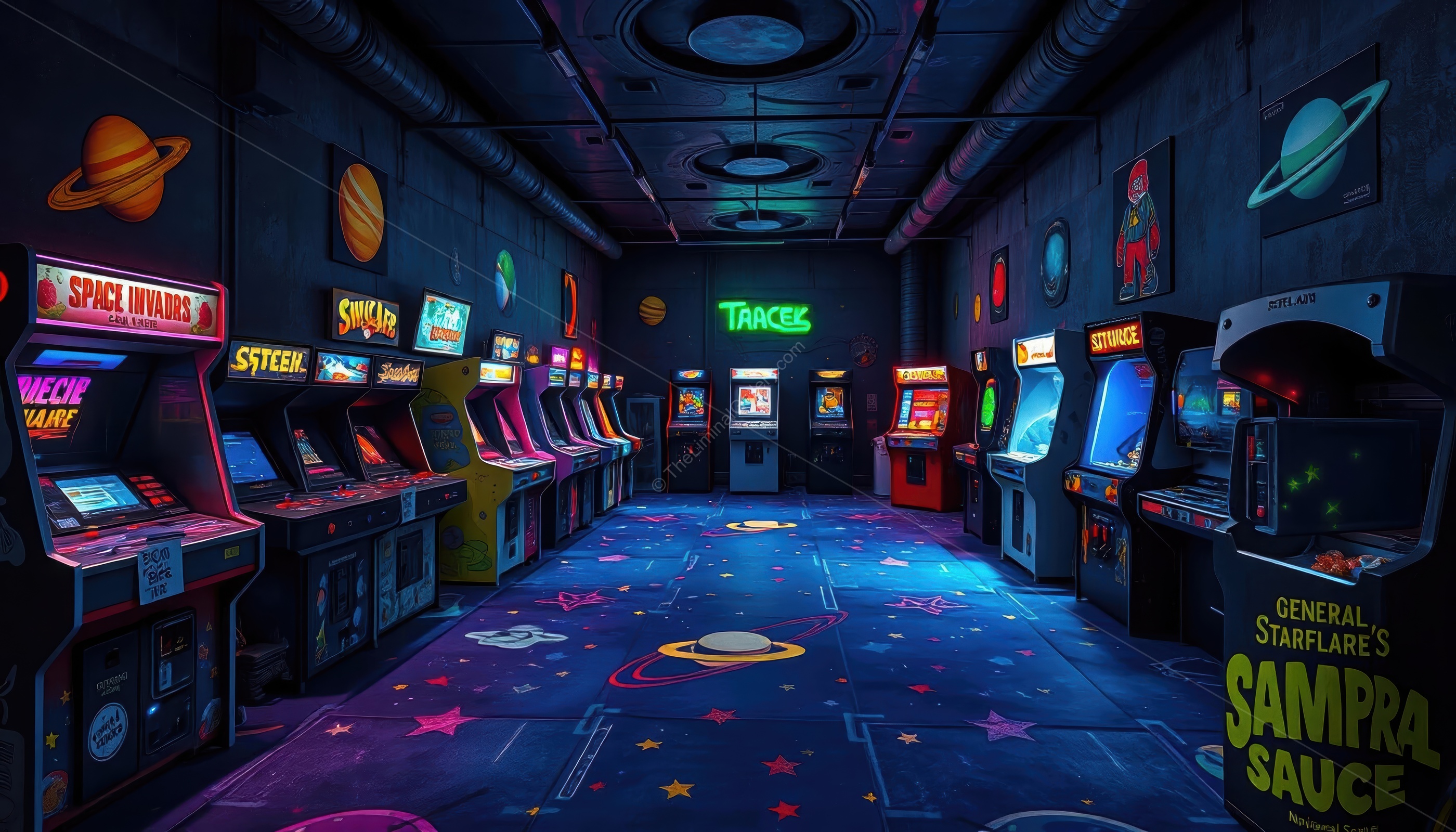 The arcade's nostalgic vibe is offset by the unsettling feeling of being alone.
