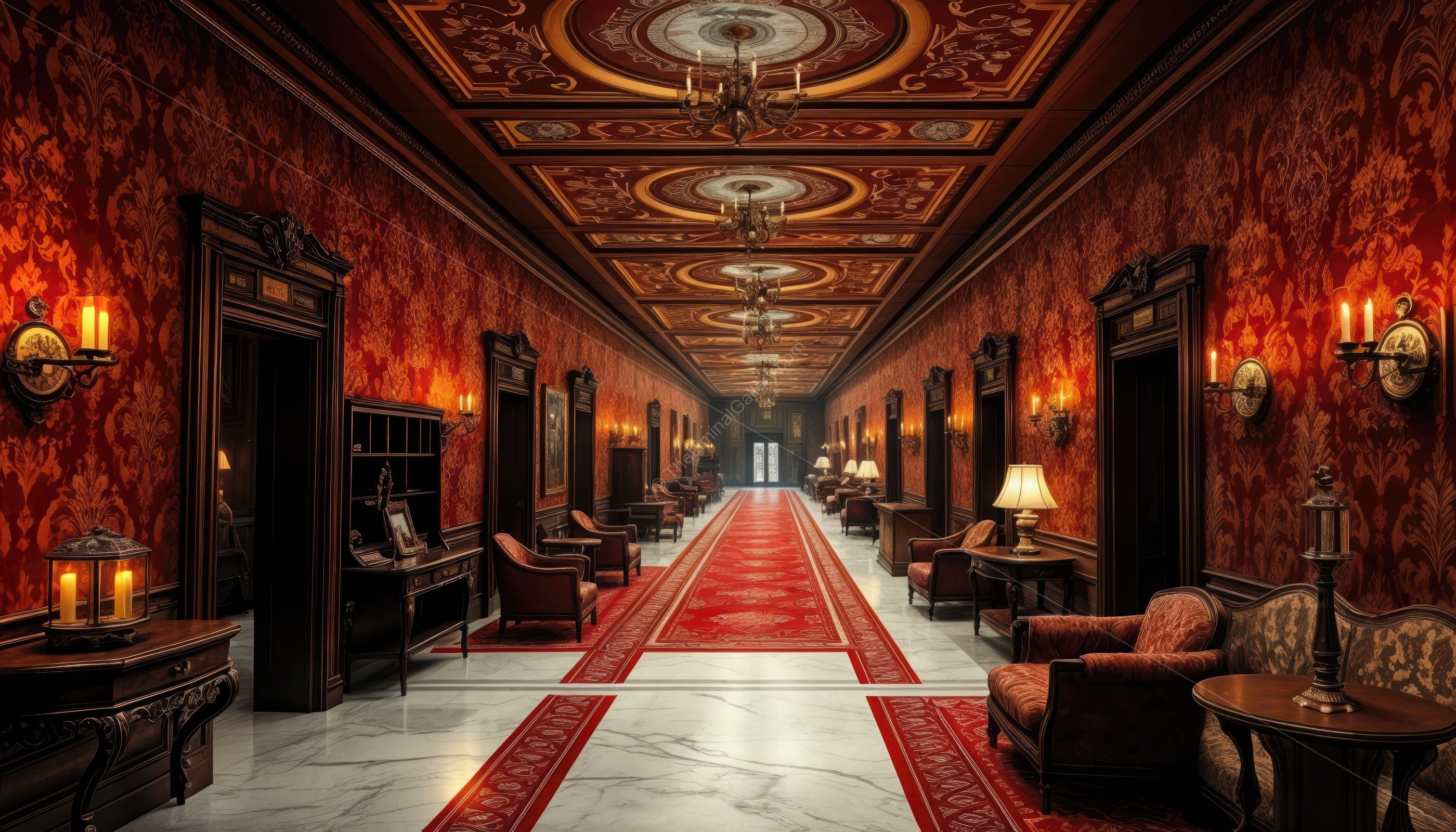 The winding halls and the unsettling quiet make it an experience of terror.