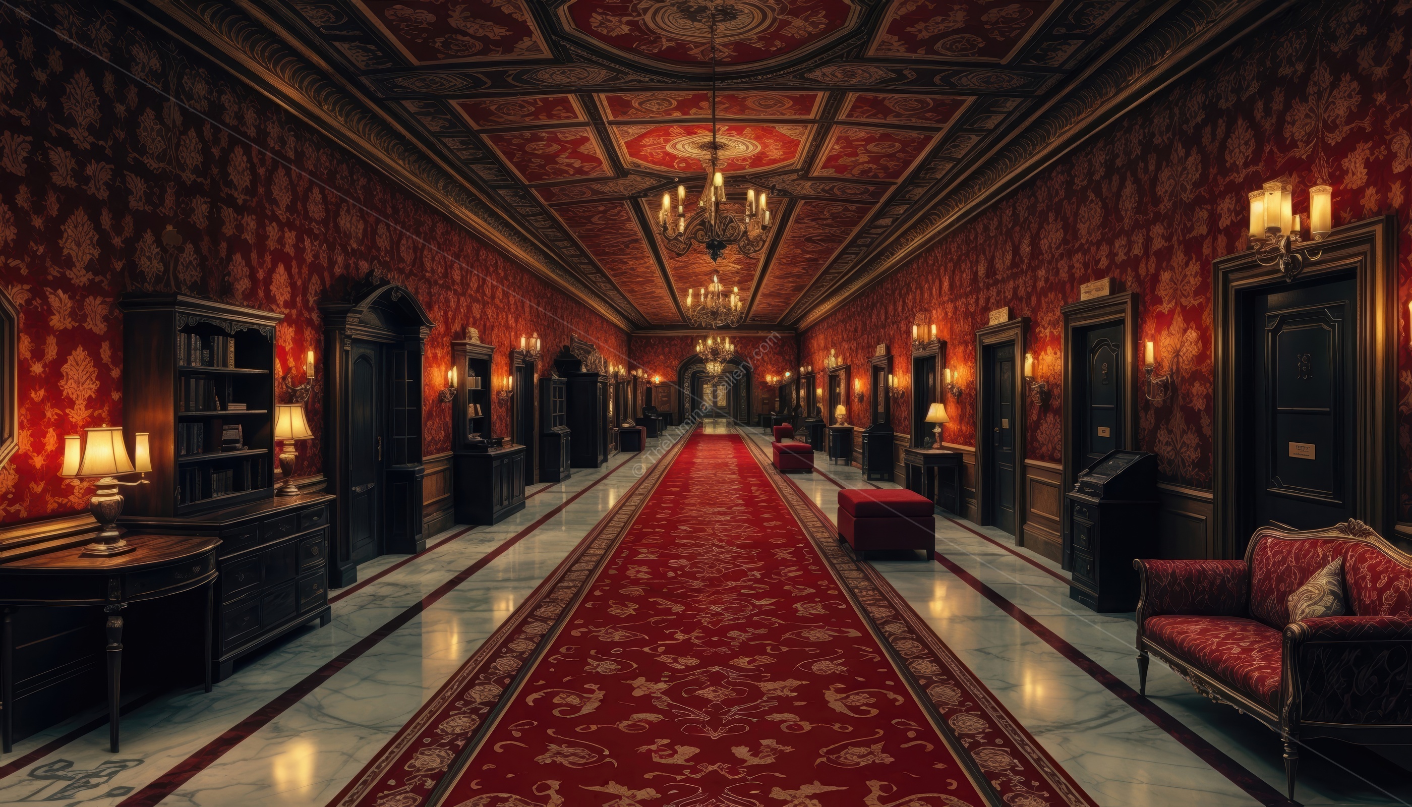 The winding corridors and silent rooms give it a feeling of dreadful isolation.