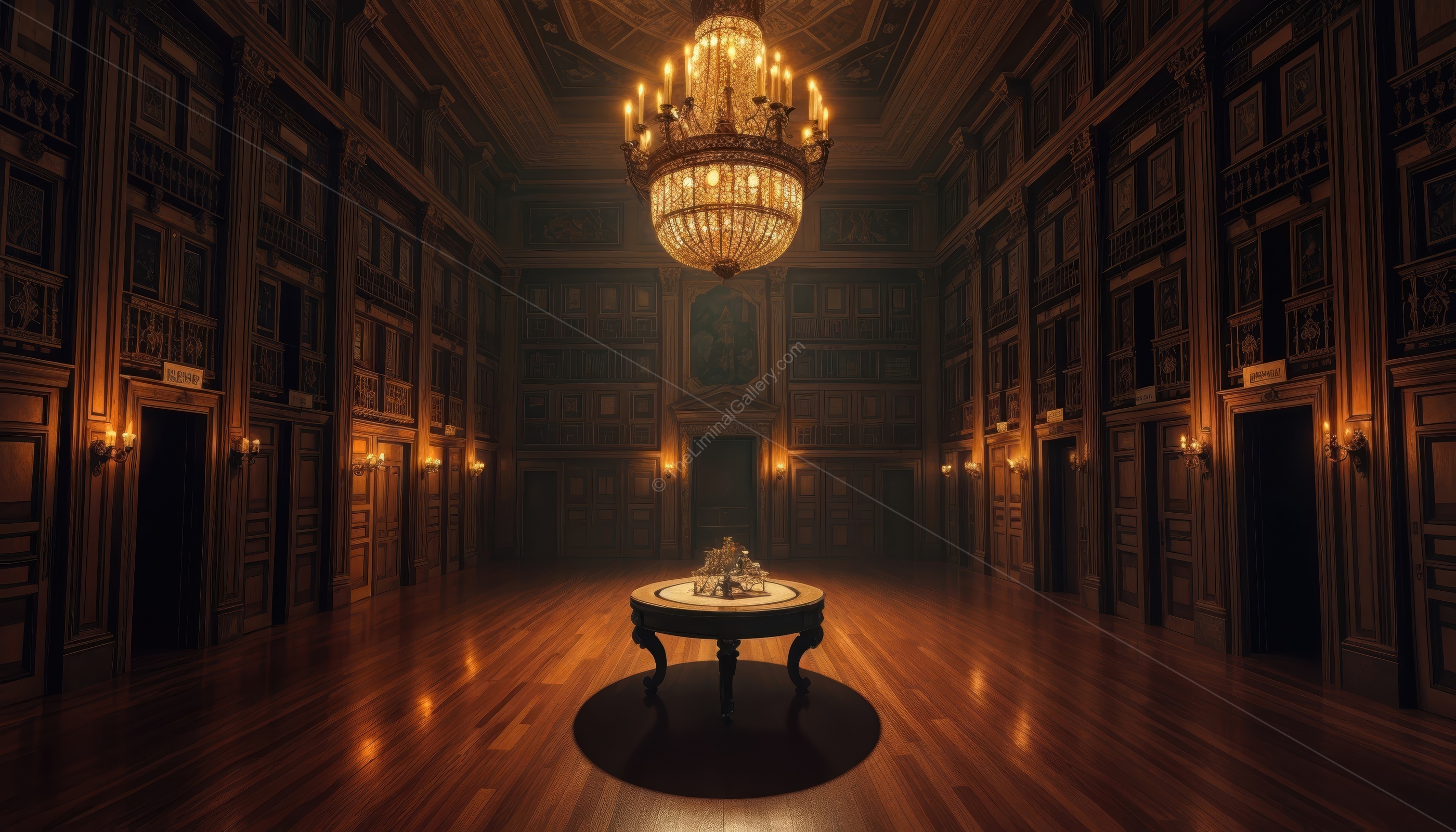 The luxury and elegant design create an unsettling contradiction.