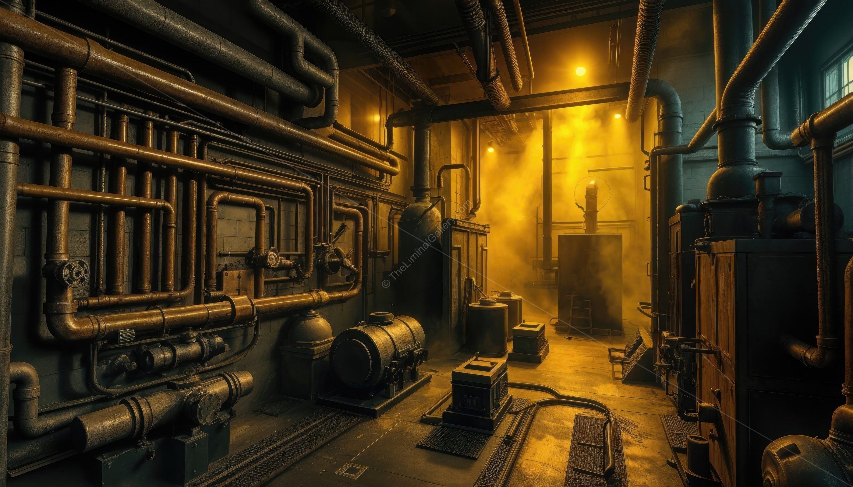 The claustrophobic and industrial setting makes the experience terrifying.