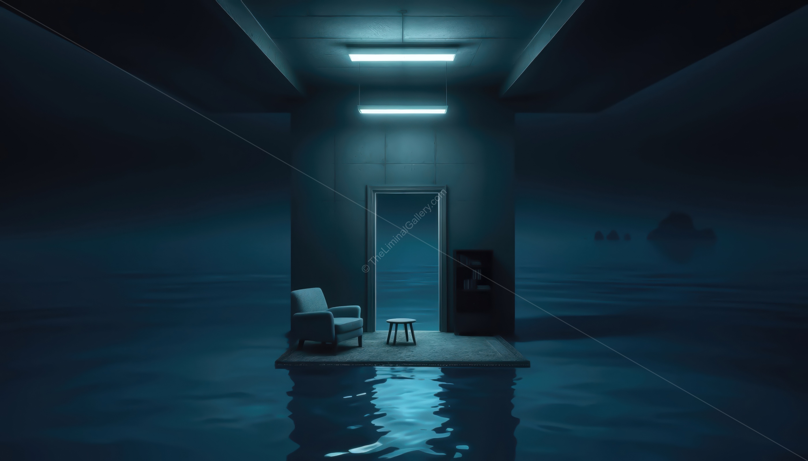 The lack of light and the endless expanse inspire a sense of terror.
