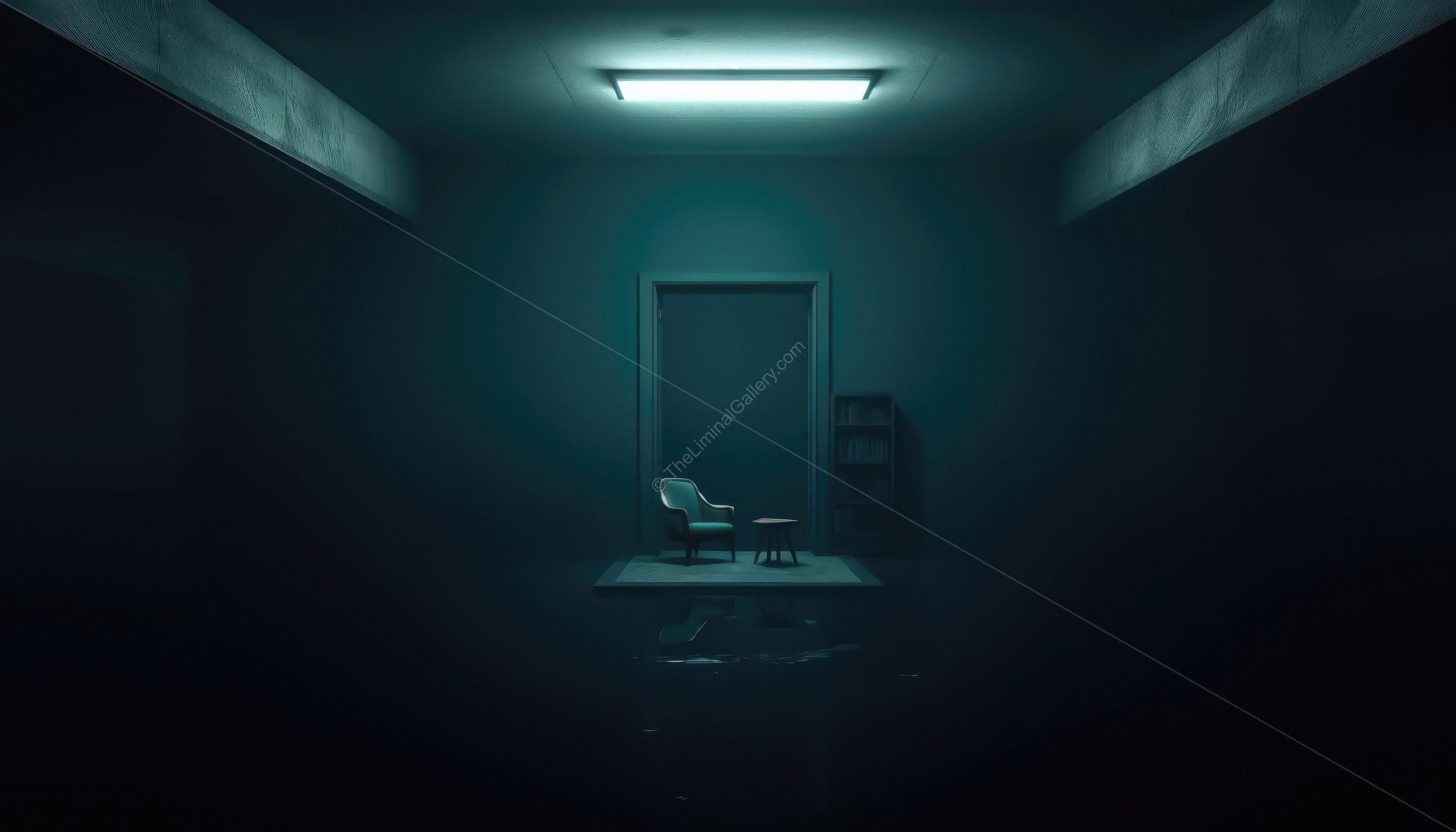 The endless depths and the darkness create an atmosphere of dread.