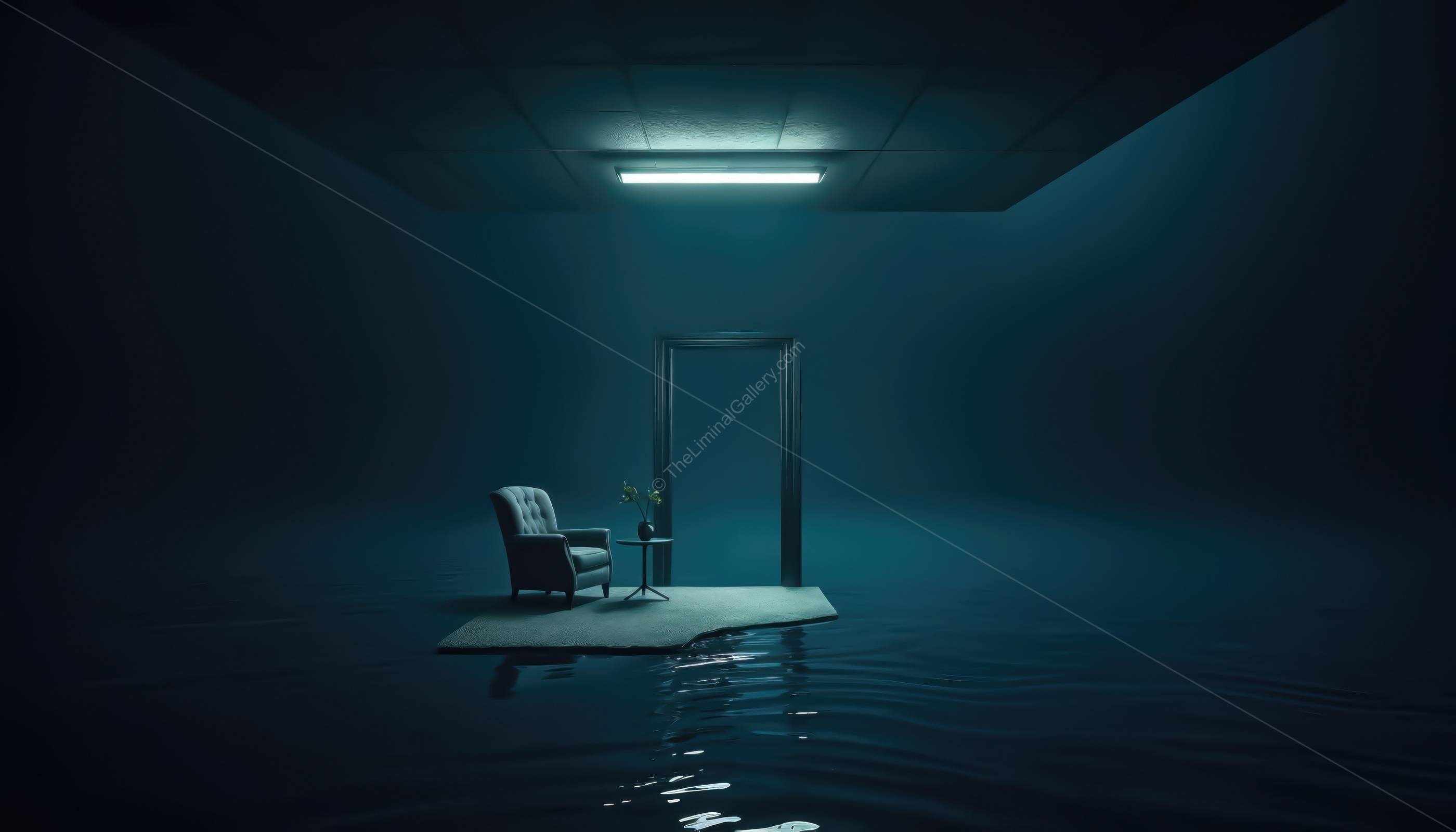 The deep underwater expanse of Level 7, Thalassophobia, evokes the fear of unknown depths and liminal dread.