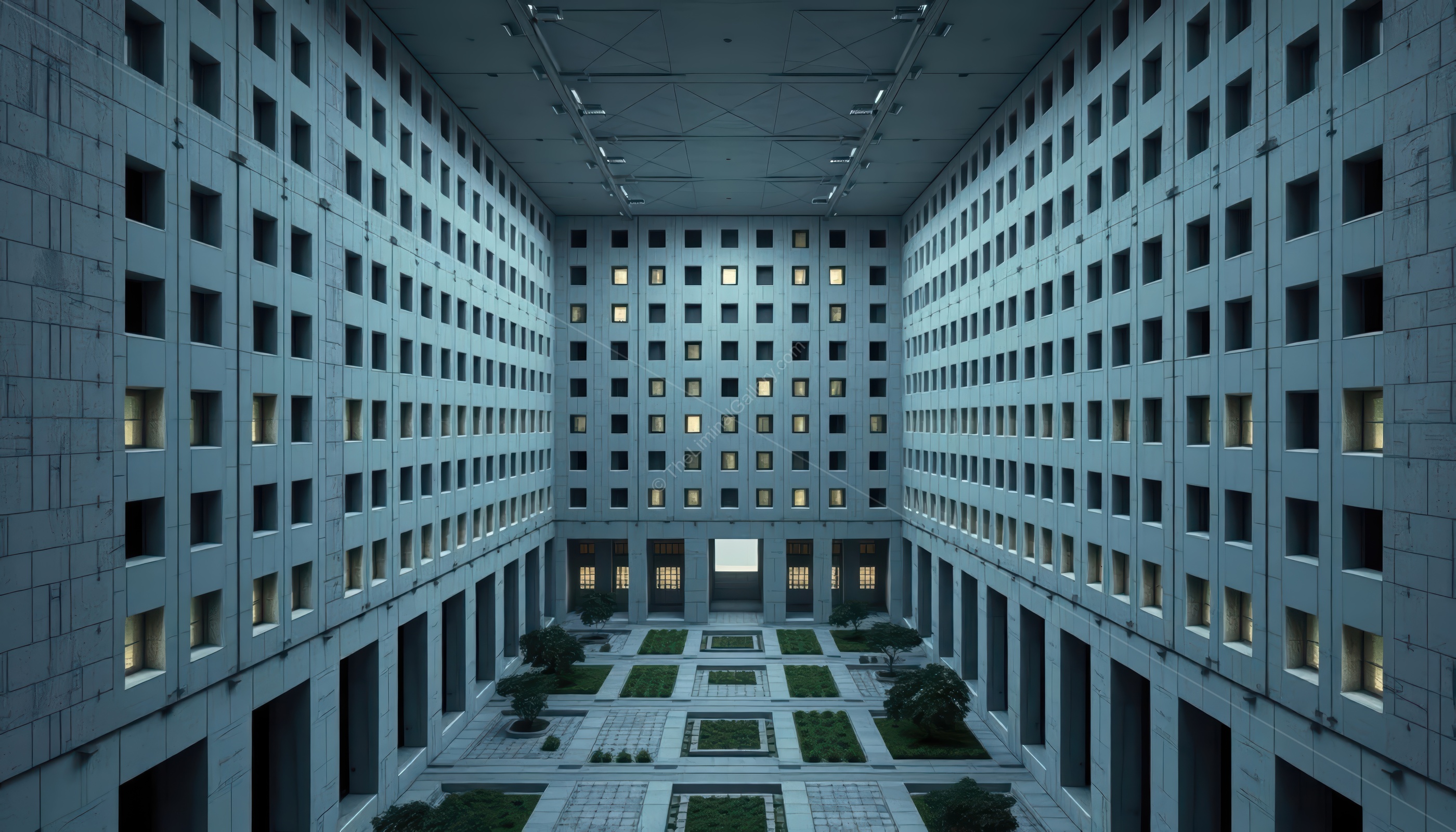 The windows offer a view of the unknown.