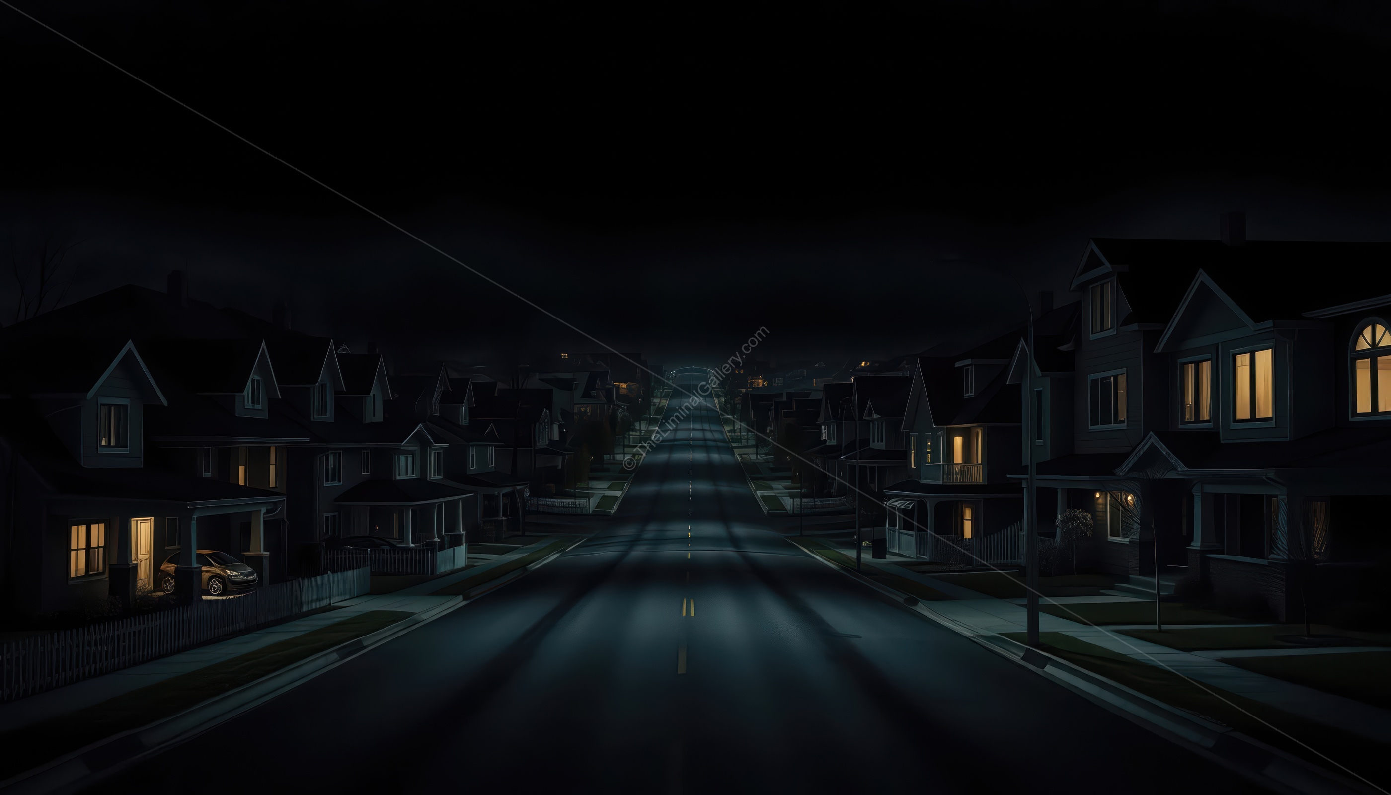 The familiar streets and houses of Level 9 evoke a sense of unease.