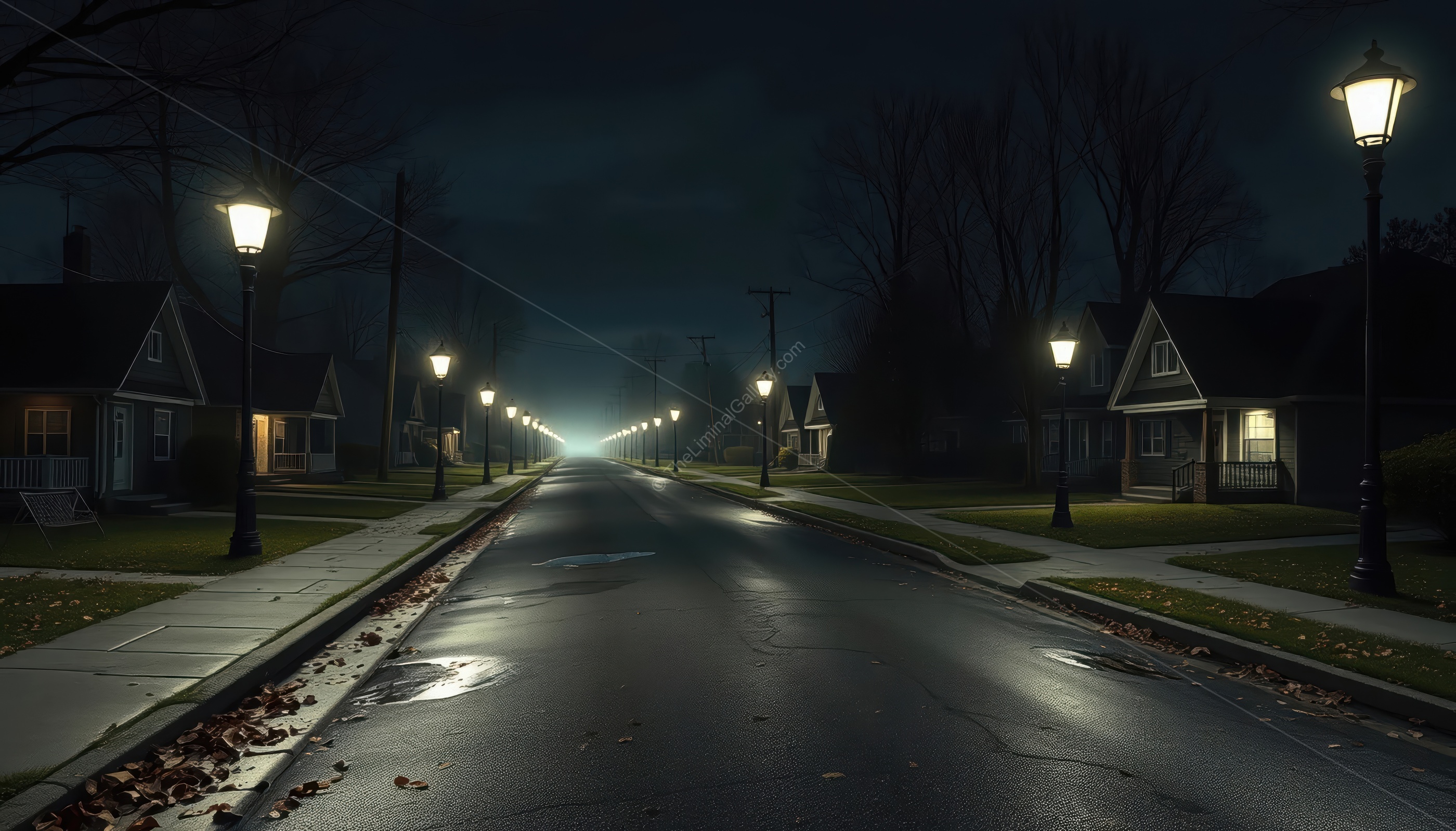The familiar, yet unsettling, suburban setting inspires unease.