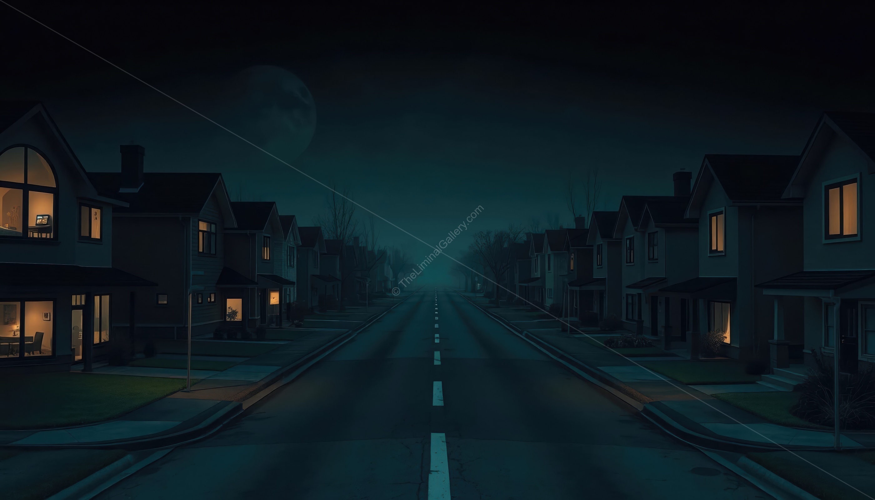 The familiar, yet unsettling, suburban setting inspires unease and paranoia.