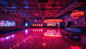 The empty roller rink is a reminder of better times, yet it inspires unease.