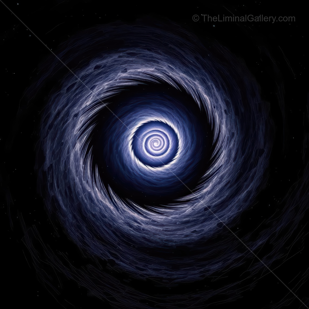 Journey through a cosmic spiral showcasing the beauty of space, time, and swirling energy in an endless expanse