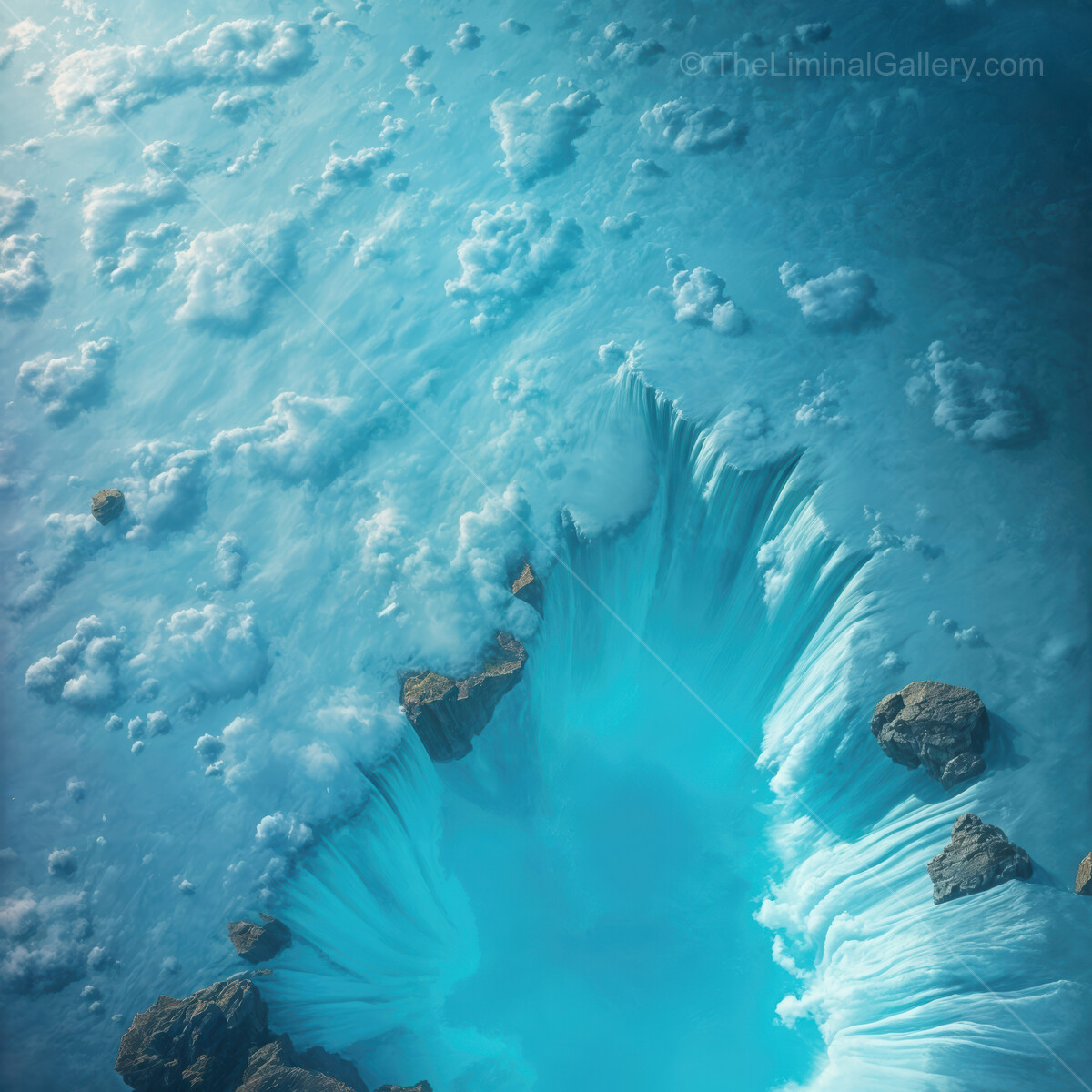 Glistening turquoise waters reveal a vibrant underwater world at noon in a secluded coastal paradise