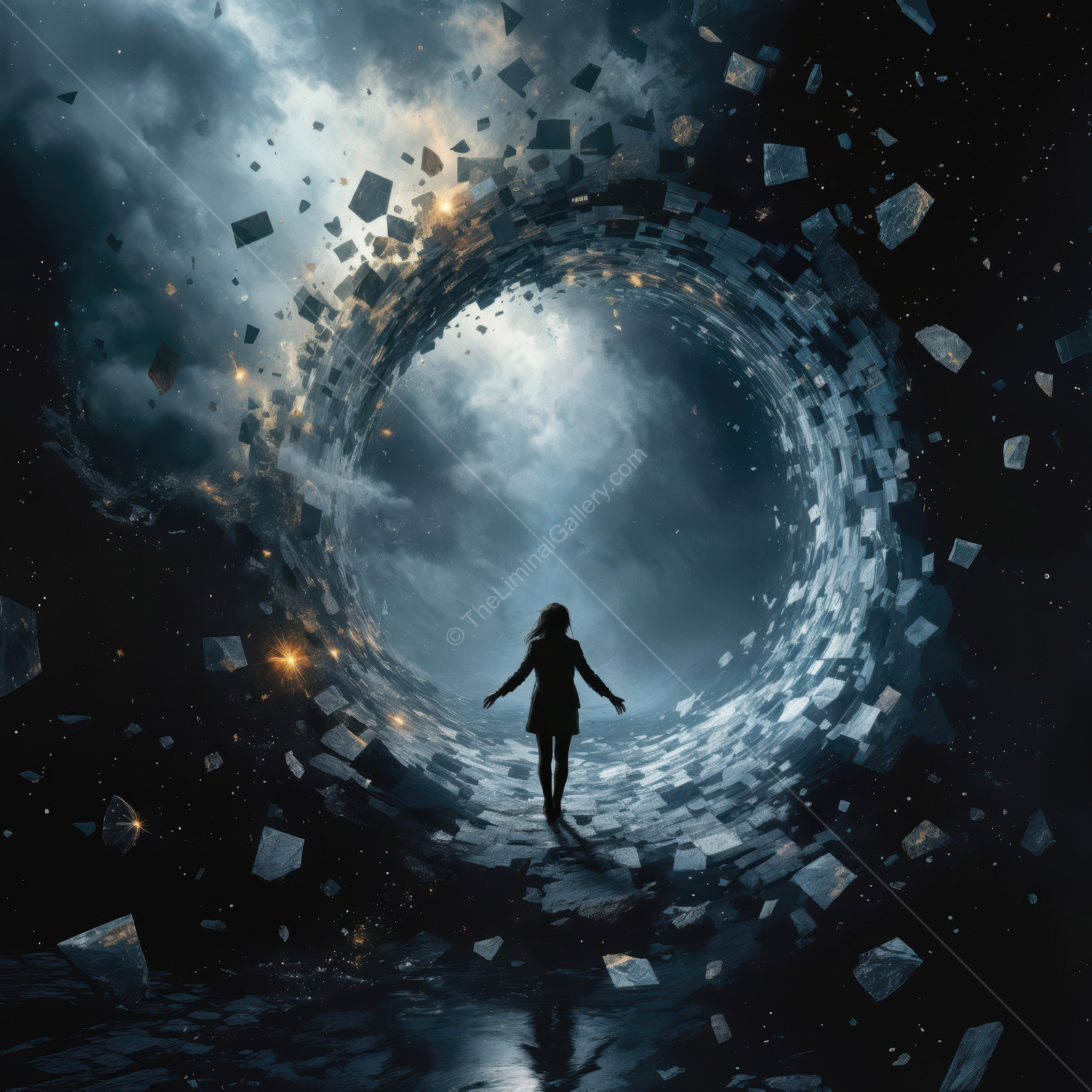 Journey through a cosmic portal into the unknown realms of imagination and wonder, where dimensions collide and possibilities unfold