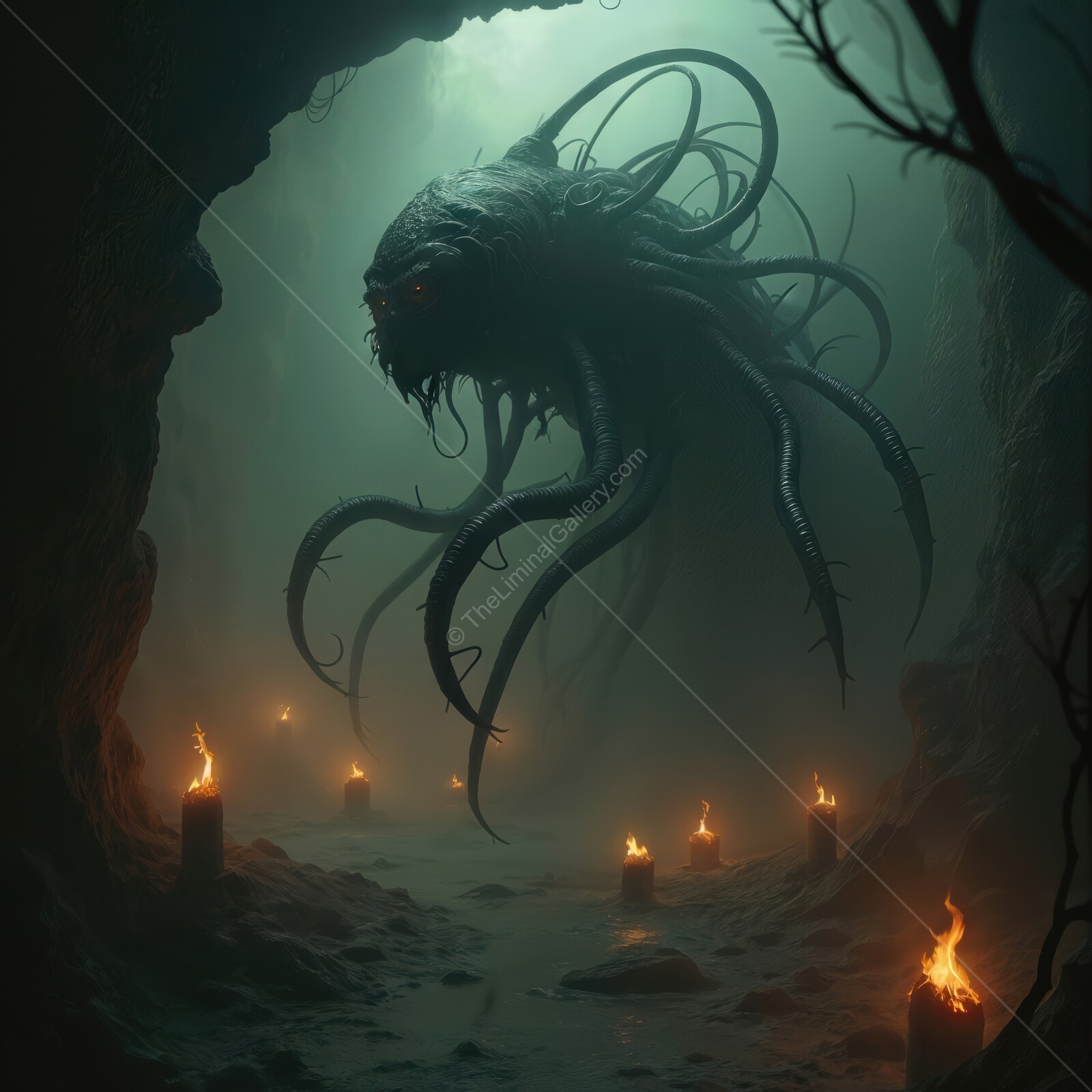 Encounters in the abyss of dread where darkness reveals ancient terror and unsettling shadows lurk silently