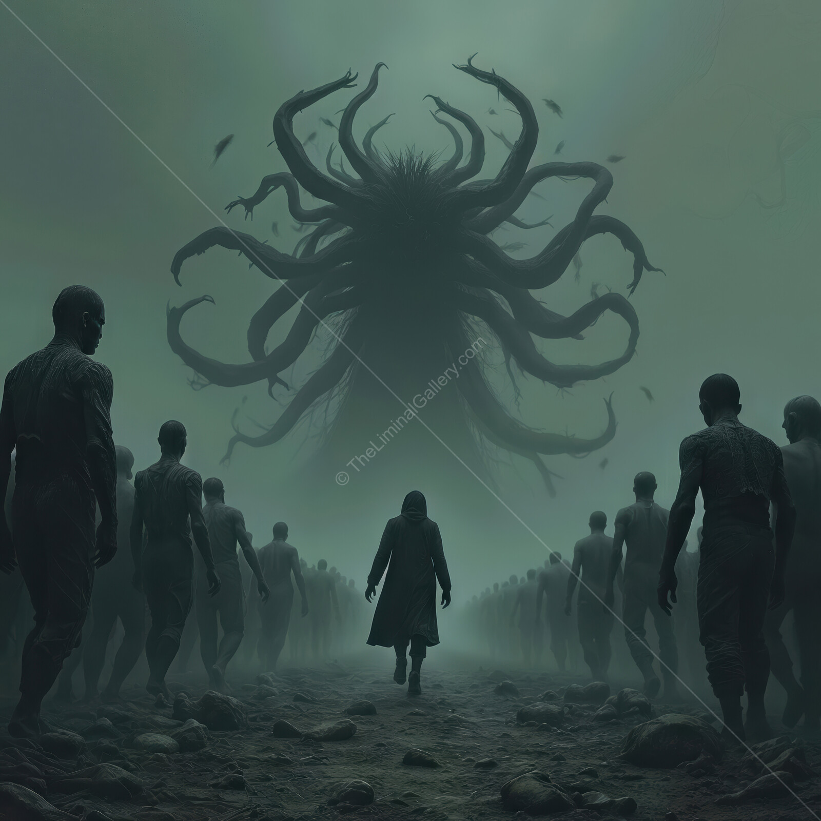 Encounters in the mist of despair where reality fades into oblivion within surreal horror realms