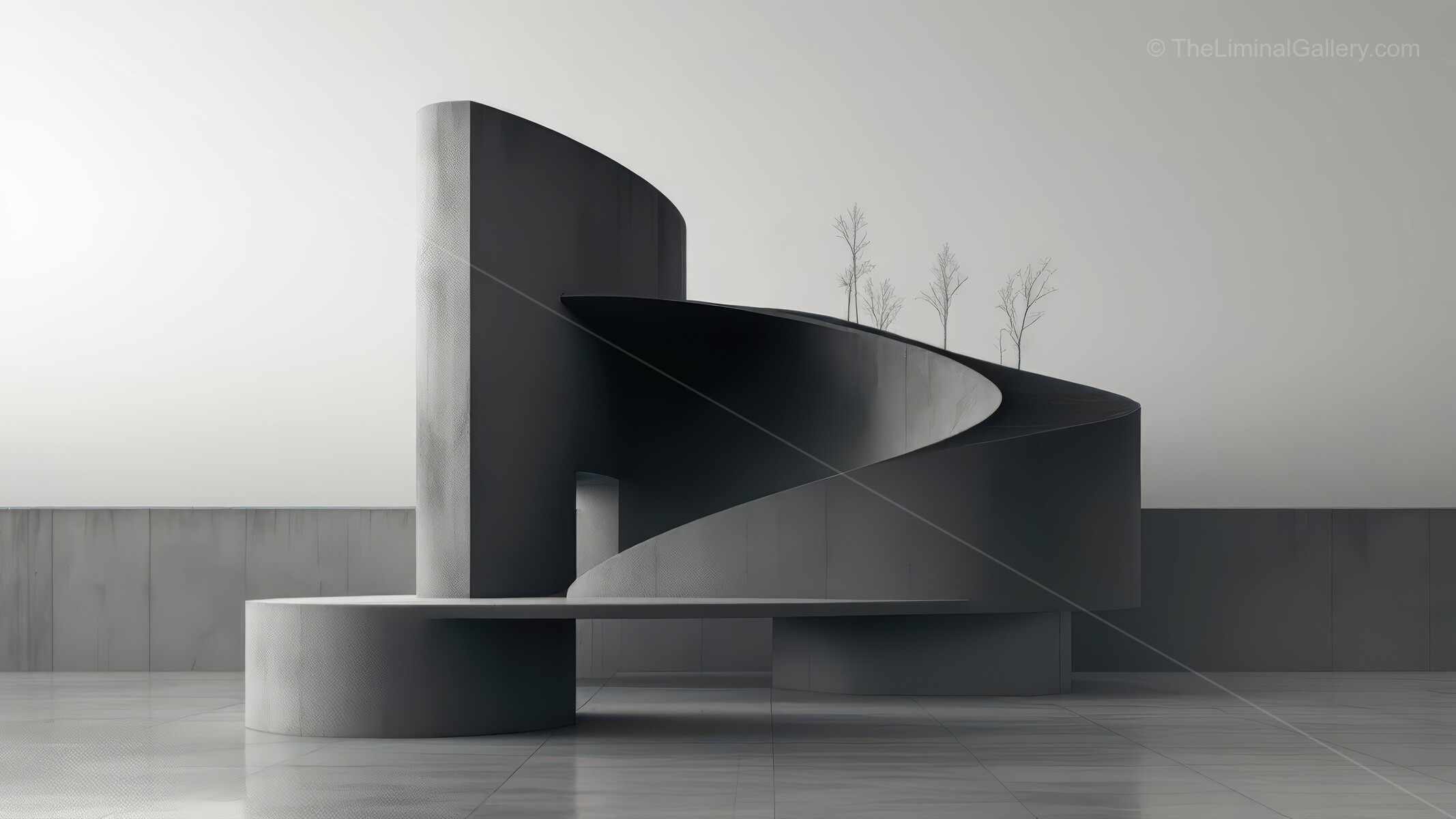 Liminal urban landmark showcases sleek curves and minimal surfaces that reflect city lights, demonstrating innovative modern architecture and reshaping the skyline's visual rhythm