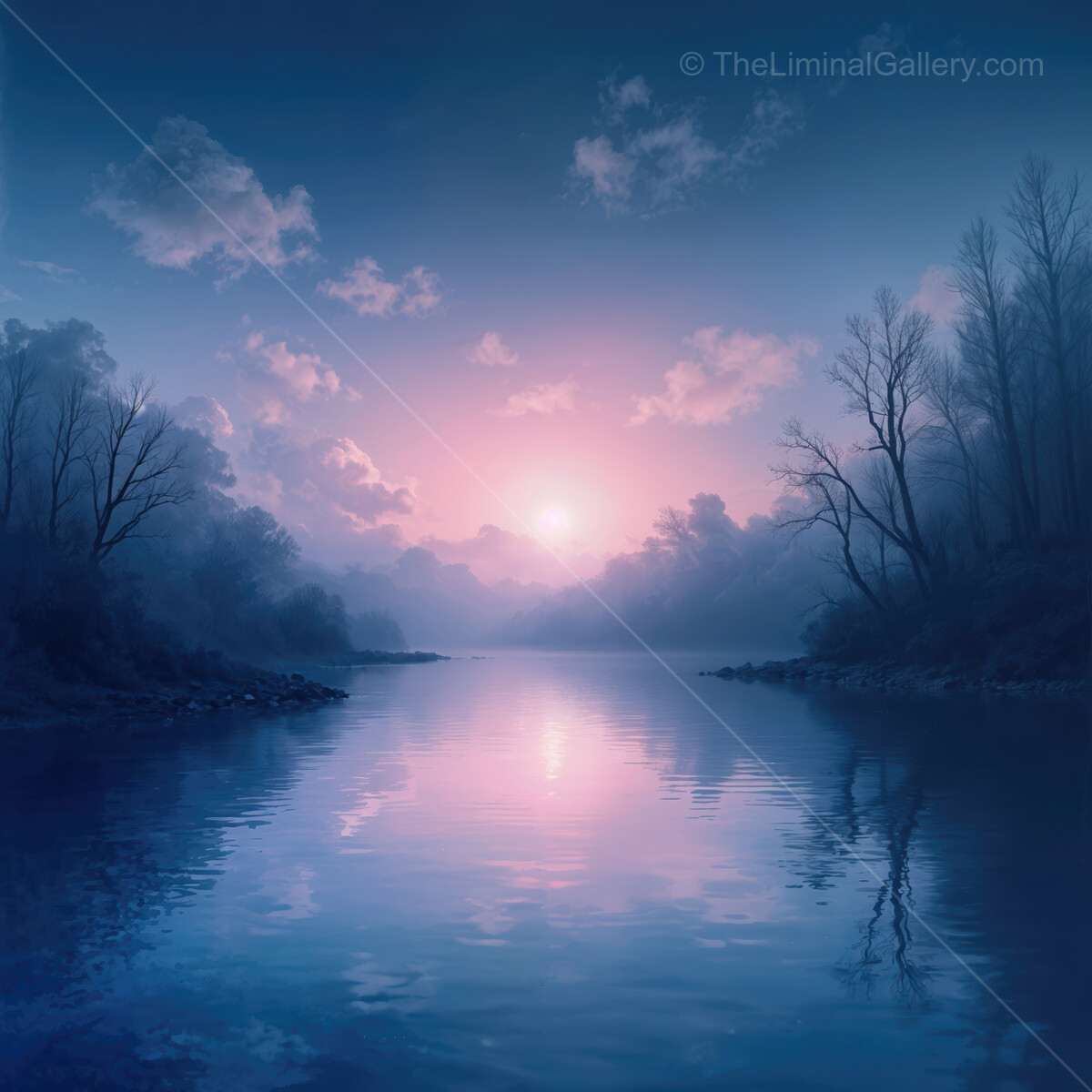 Dawn whispers softly over a tranquil lake reflecting colors of hope and serenity
