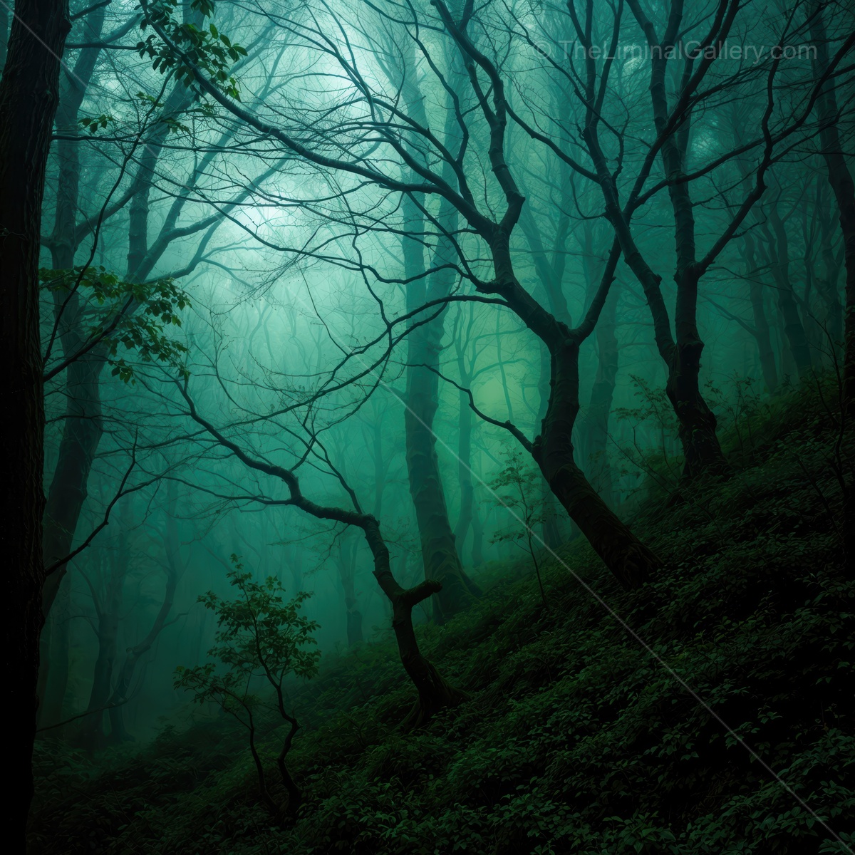 Exploring the haunting beauty of an ethereal forest wrapped in mist