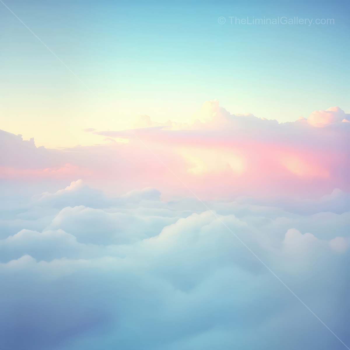 Whispers of soft clouds and pastel skies at twilight