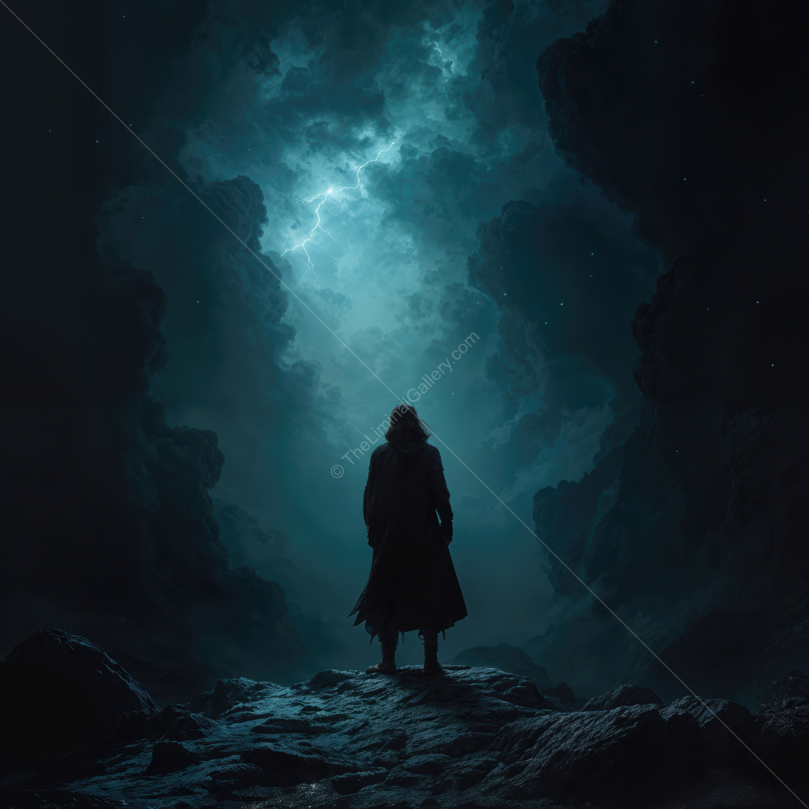 Journey through the cosmic fog in a sci-fi realm of mystery and wonder