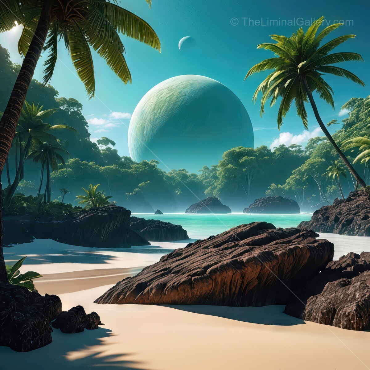 Discover breathtaking beauty of an alien paradise with planets in the sky