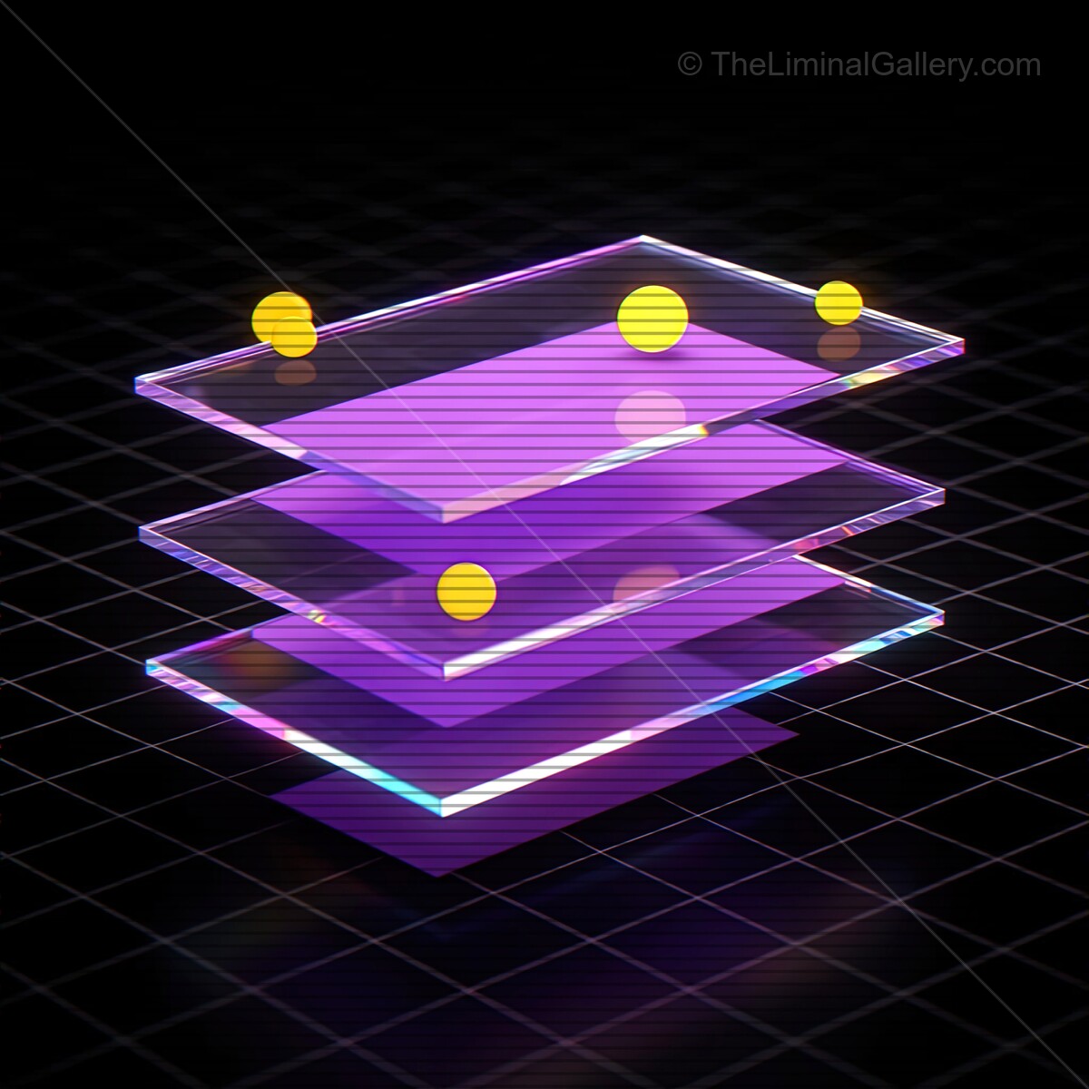 Synthwave-inspired glass layers with vibrant colors and retro vibes create an immersive visual experience