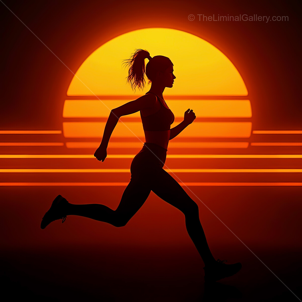 Run into the vibrant synthwave sunset with energy and passion for an unforgettable experience