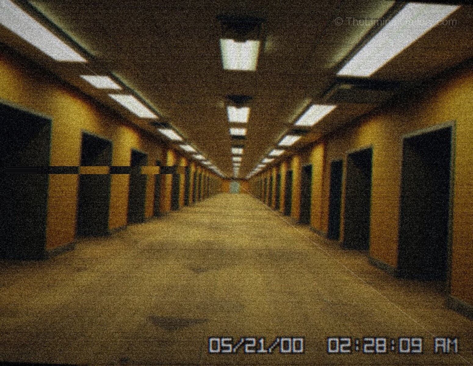 The endless yellow walls and the echoing silence of Level 0, The Lobby, create a sense of isolation and dread.