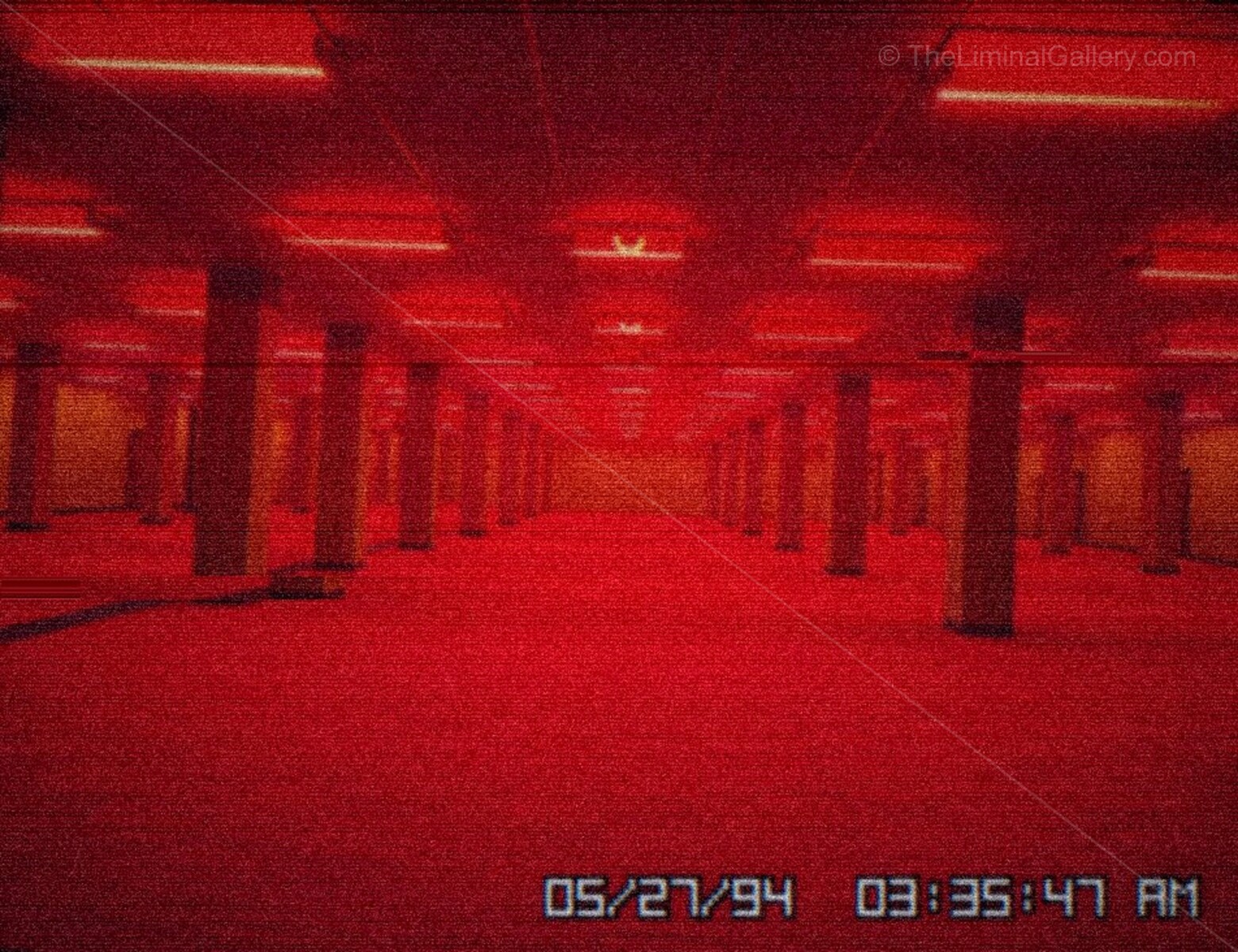 The red light creates an unnatural atmosphere, adding to the sense of danger and alteration in Level 0.