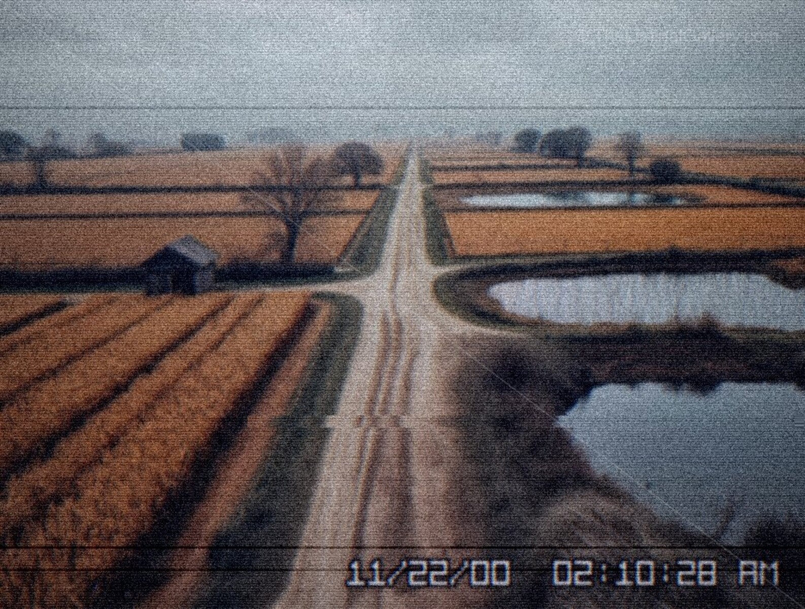 The endless fields evoke a sense of isolation and the feeling of being utterly lost.