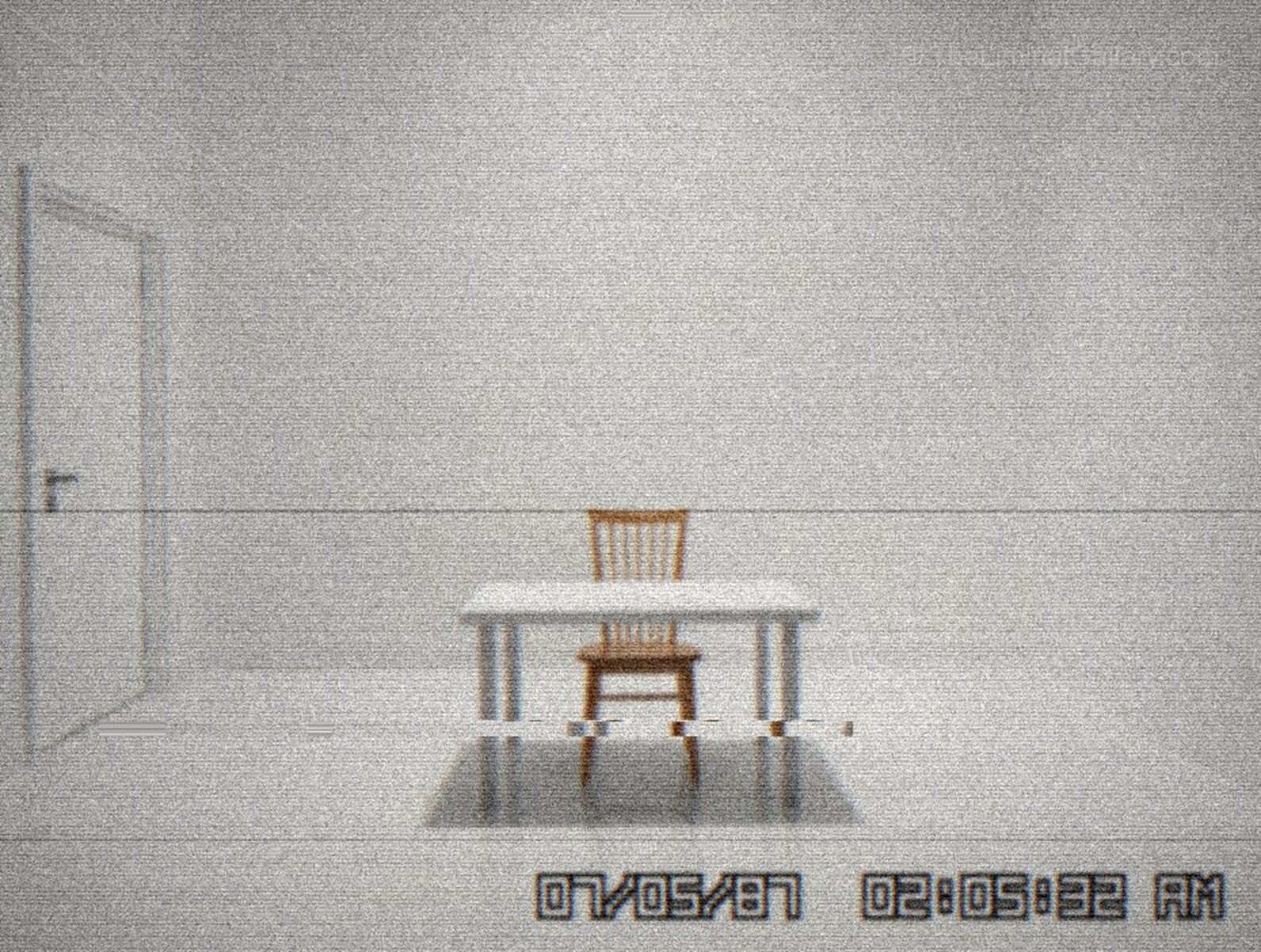 A glitched, surreal environment in Level 12, The Matrix, blending digital distortion with liminal Backrooms aesthetics.