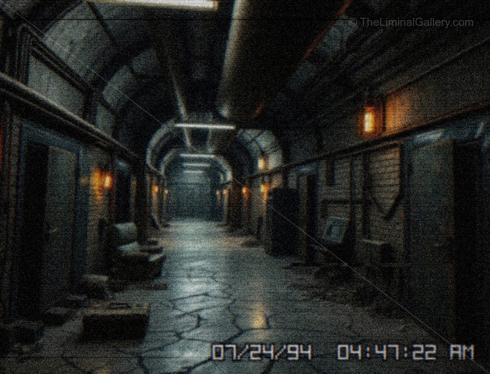 The cold, sterile environment and decaying infrastructure create an uneasy atmosphere.