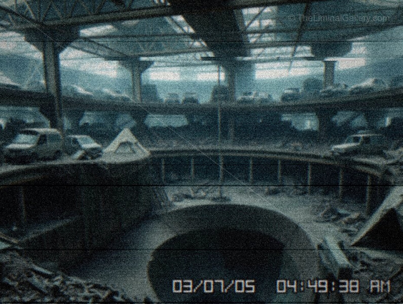 The crumbling architecture and the dim lighting create an uneasy environment.