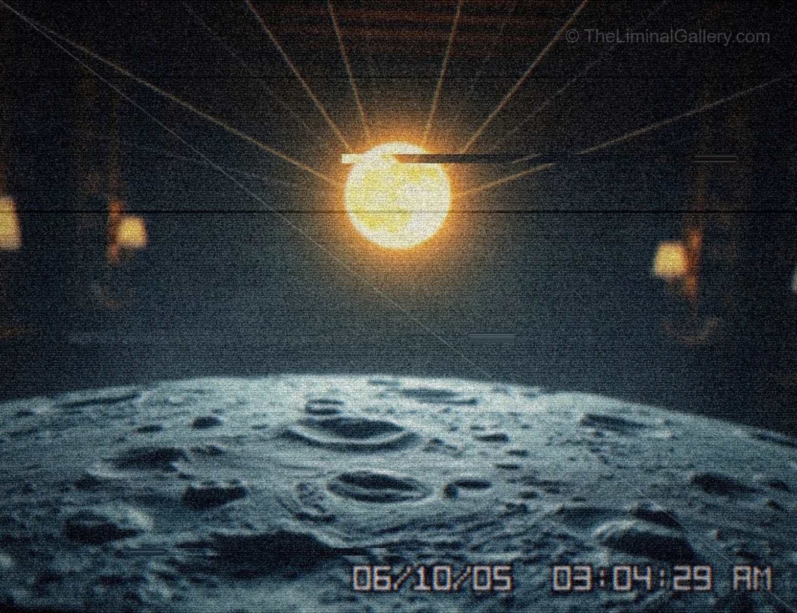 The stark beauty of the moon is marred by the feeling of utter loneliness.