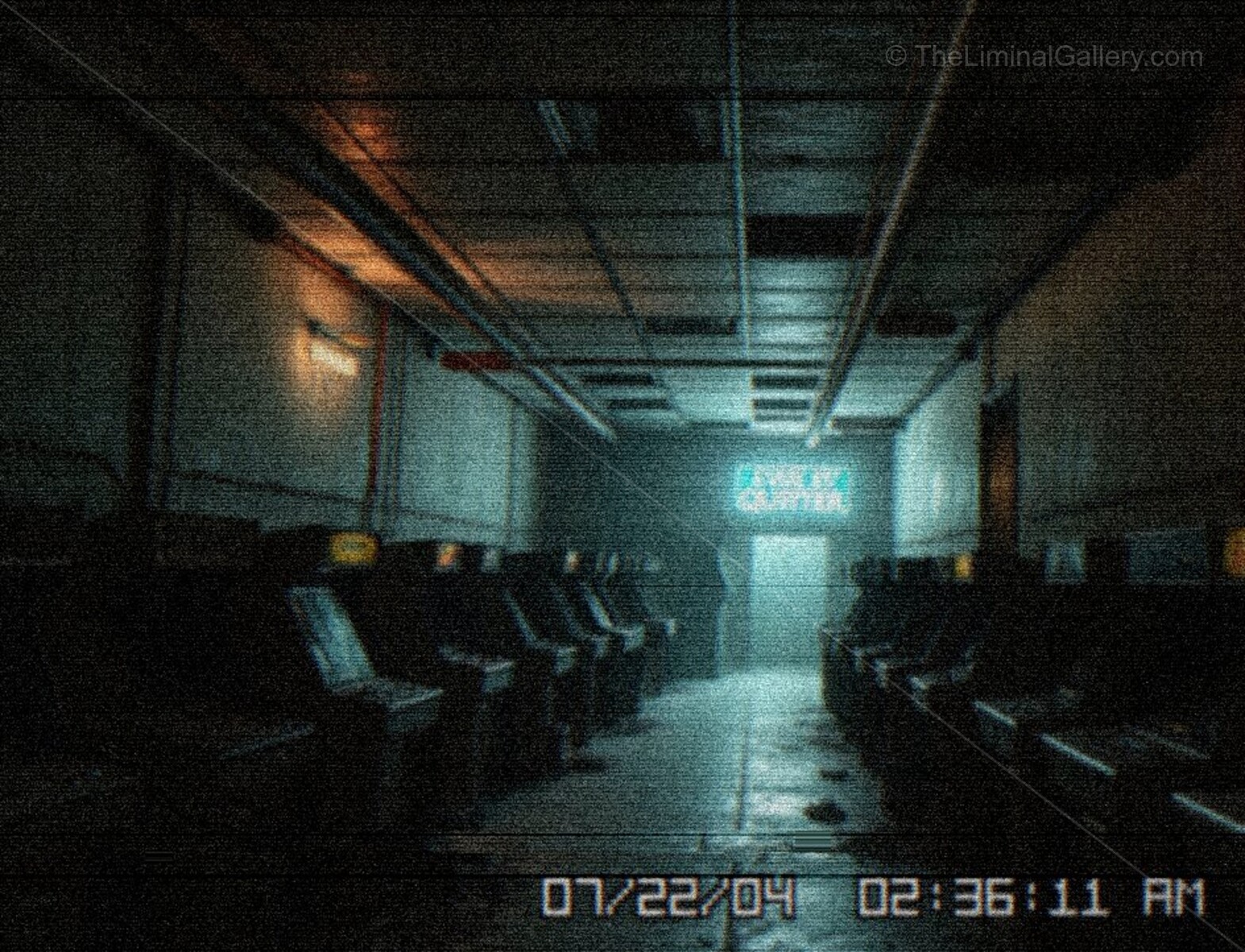 The central hub of Level 25 is both inviting and disconcerting in its design.